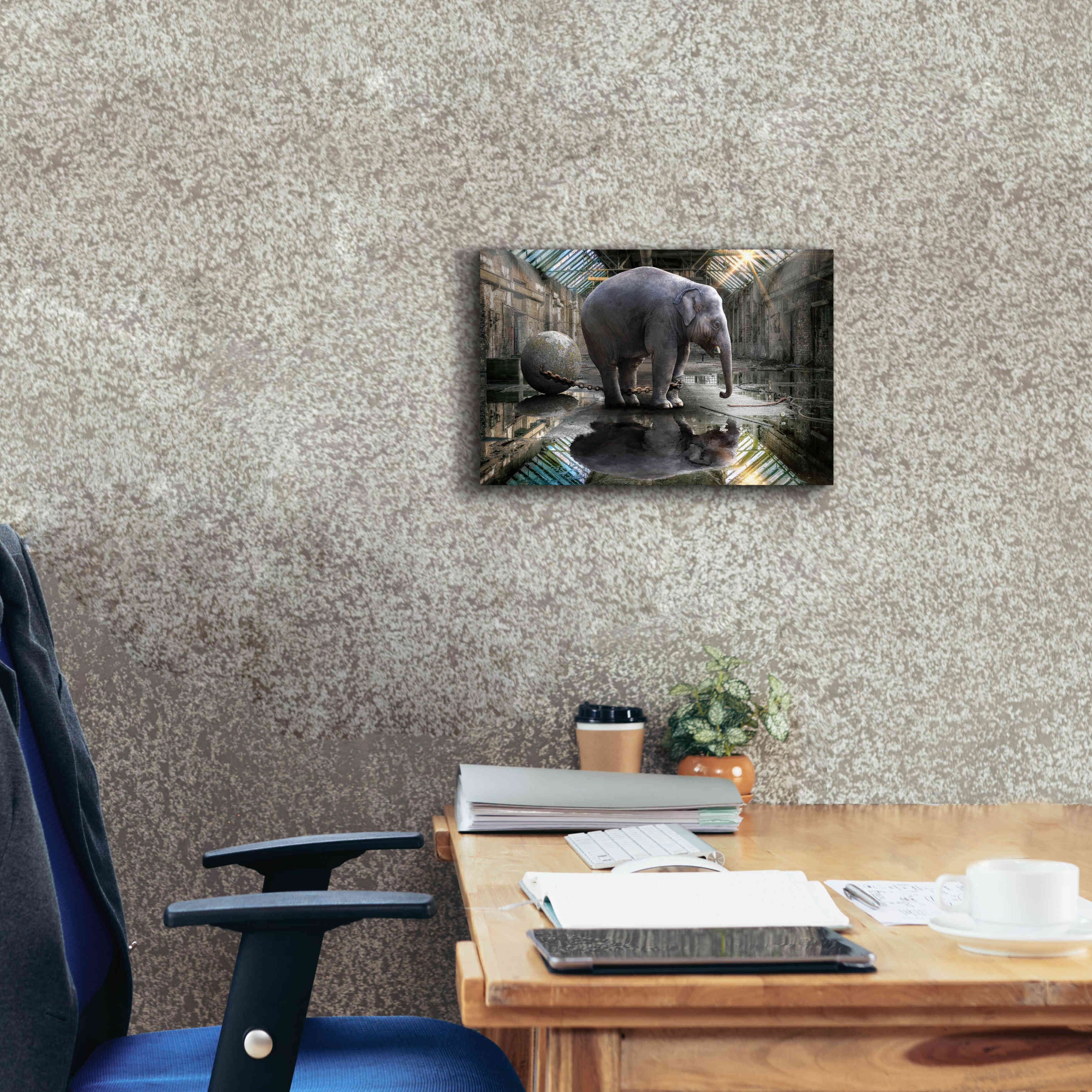 'The Big Grey' by Alan, Giclee Canvas Wall Art,18x12