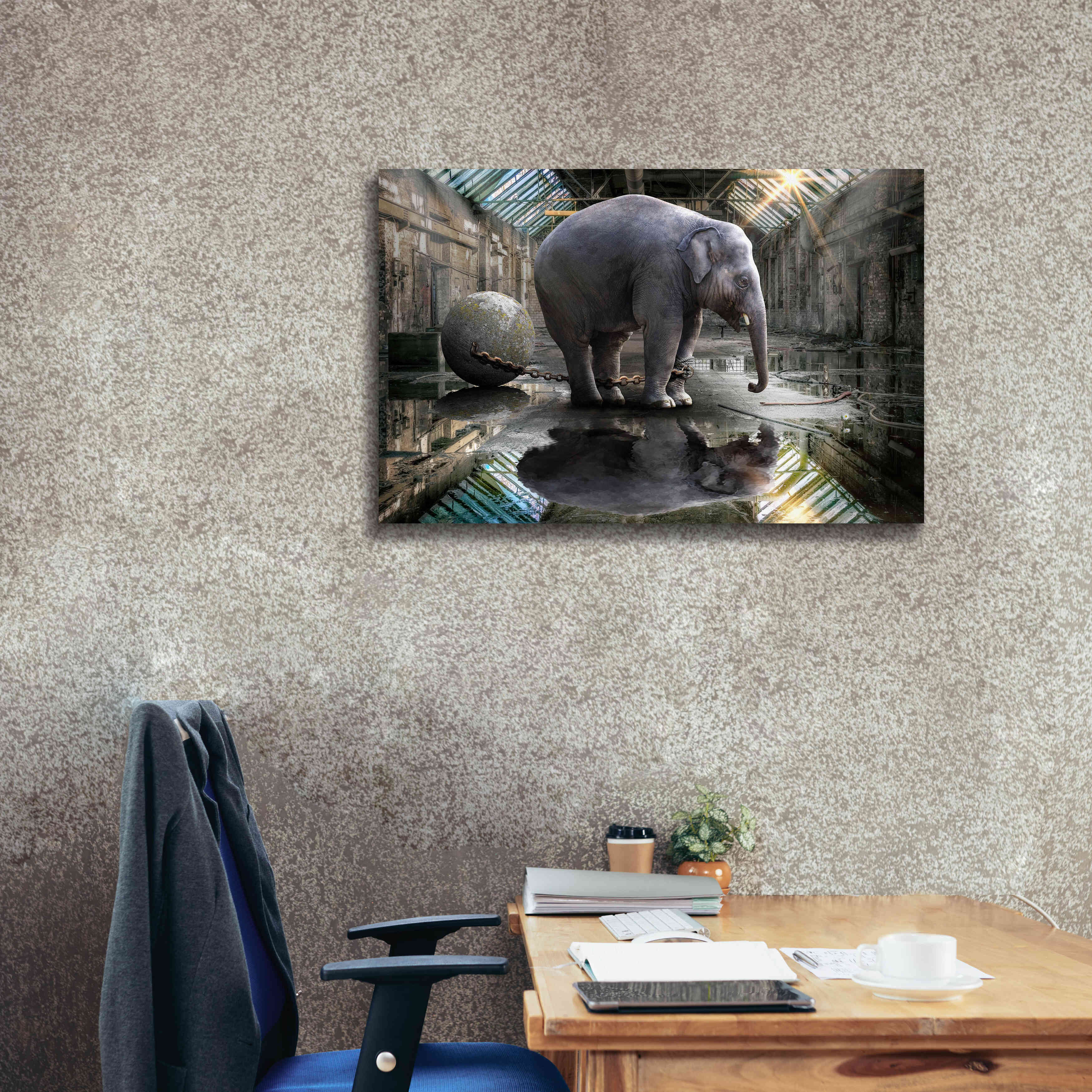 'The Big Grey' by Alan, Giclee Canvas Wall Art,40x26