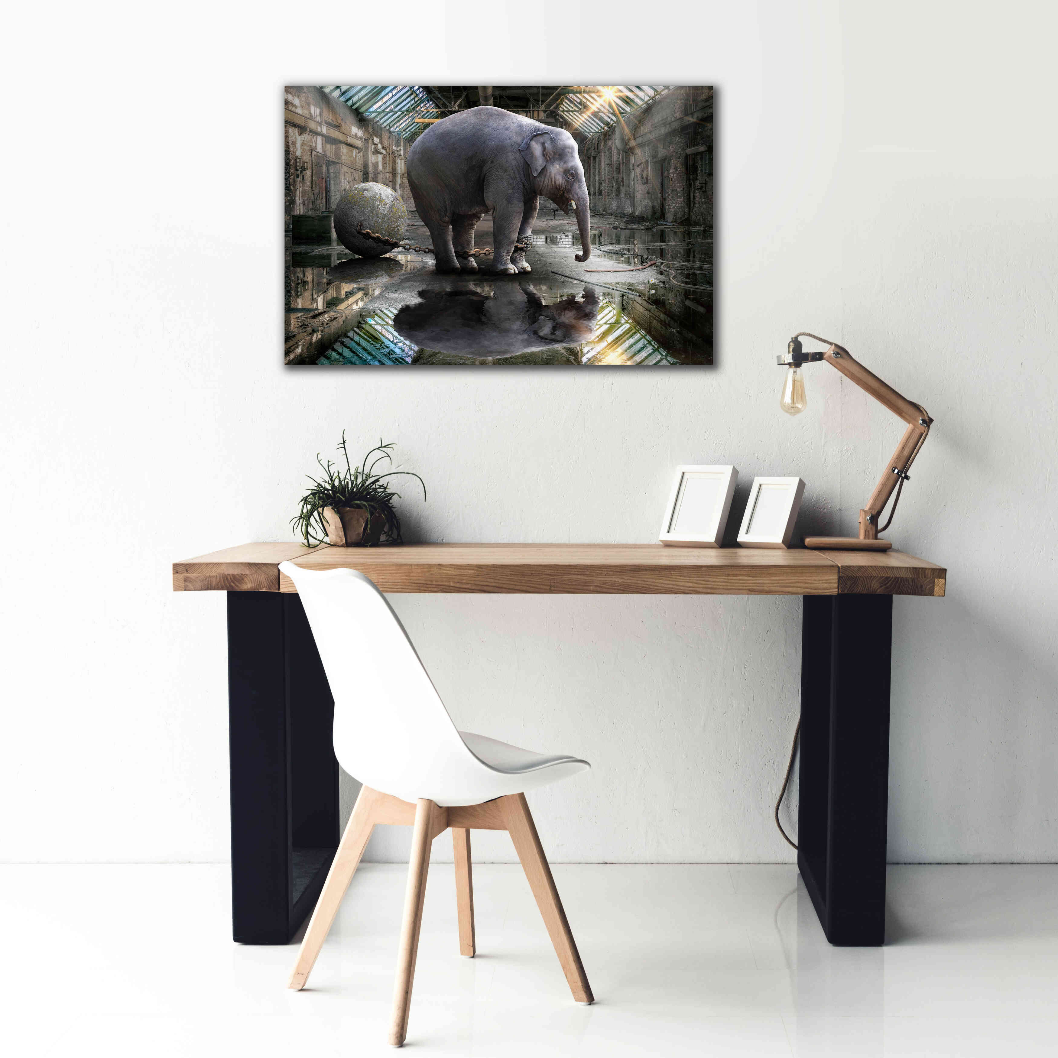 'The Big Grey' by Alan, Giclee Canvas Wall Art,40x26