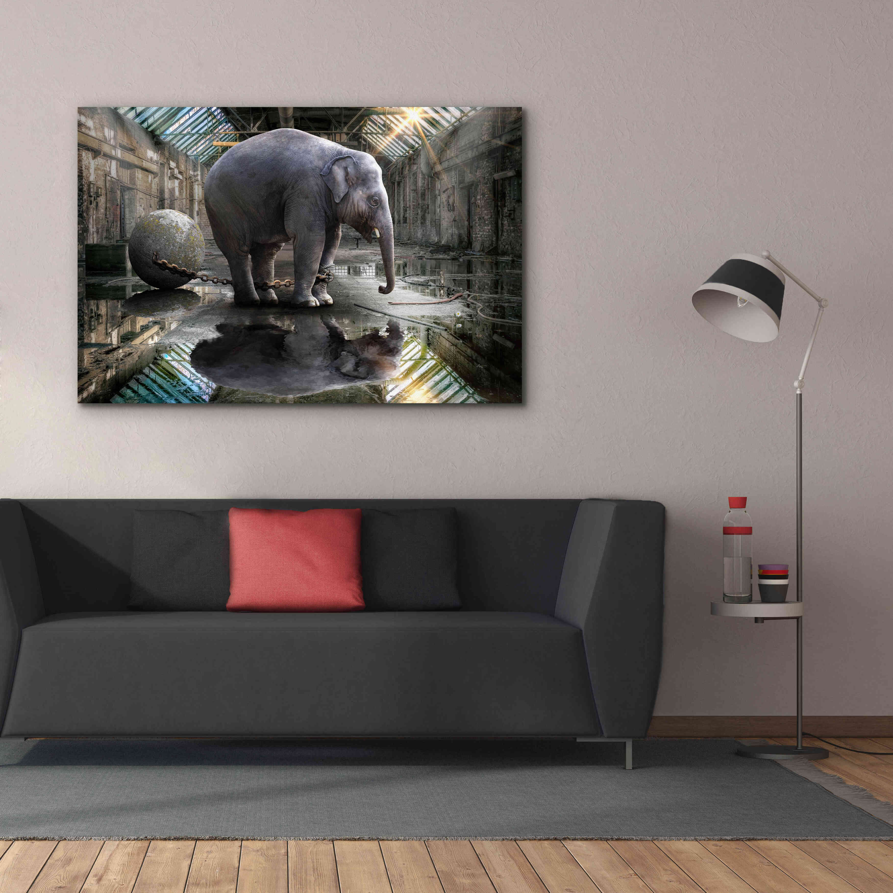 'The Big Grey' by Alan, Giclee Canvas Wall Art,60x40
