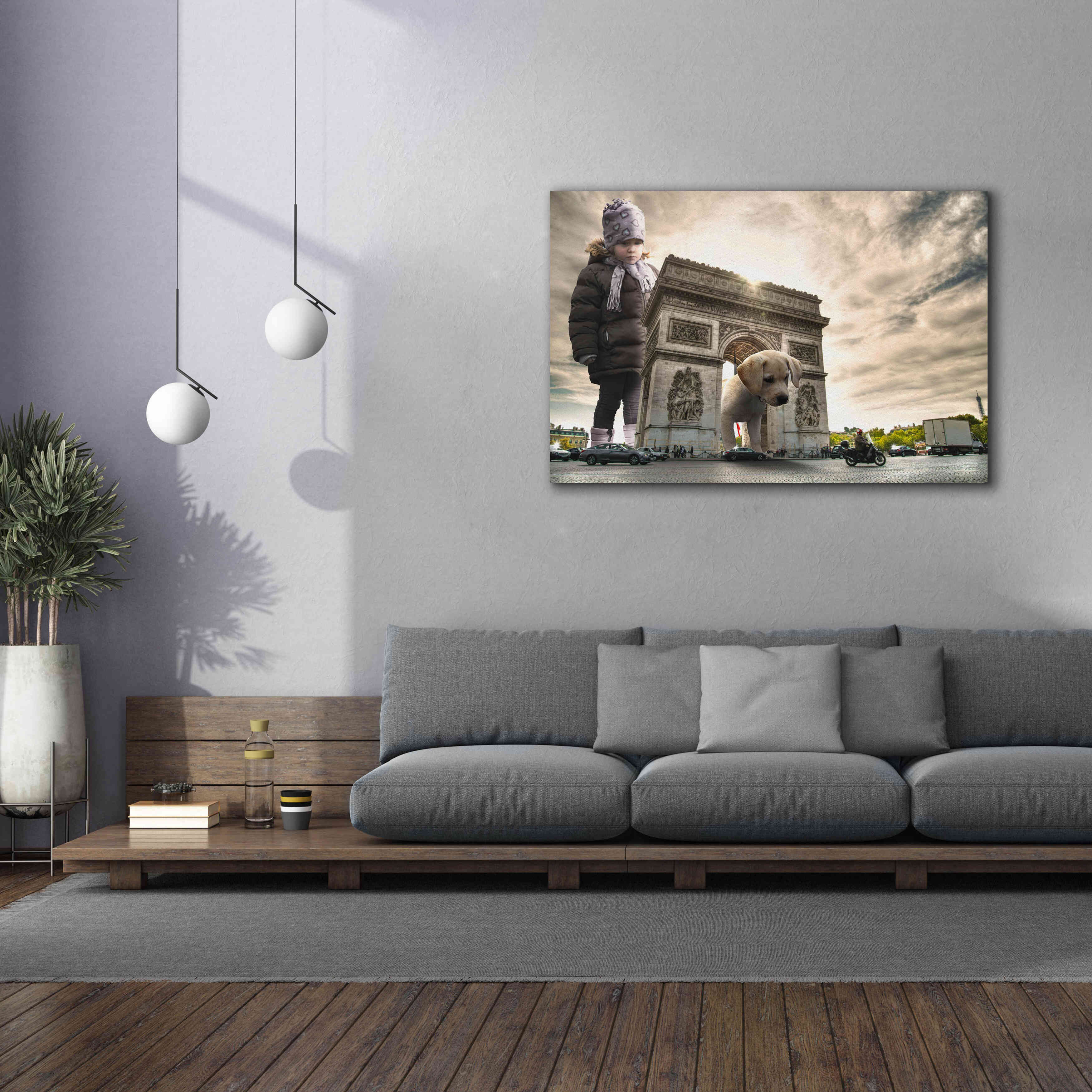 'Playtime' by Alan, Giclee Canvas Wall Art,60x40