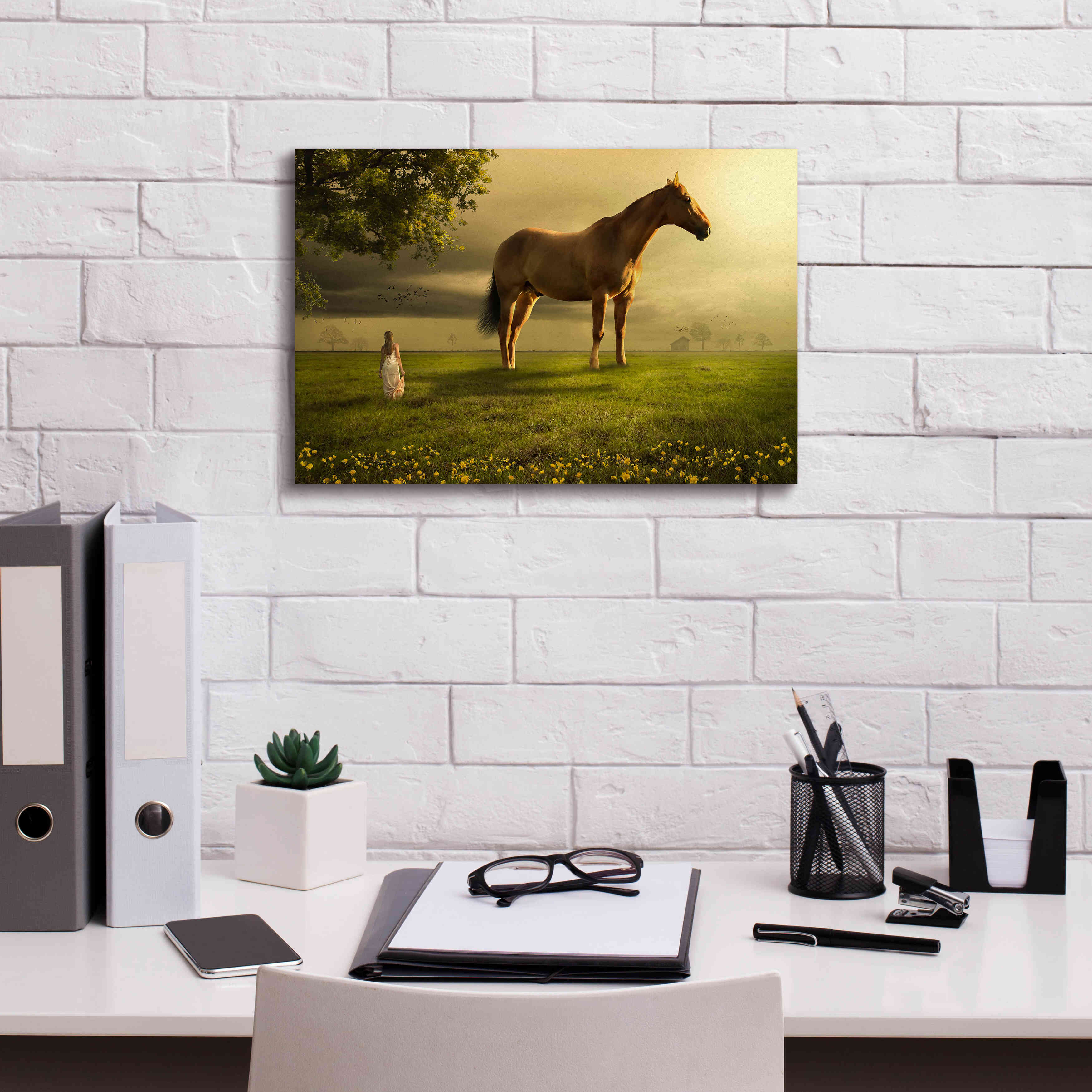 'Field of Visions' by Alan, Giclee Canvas Wall Art,18x12