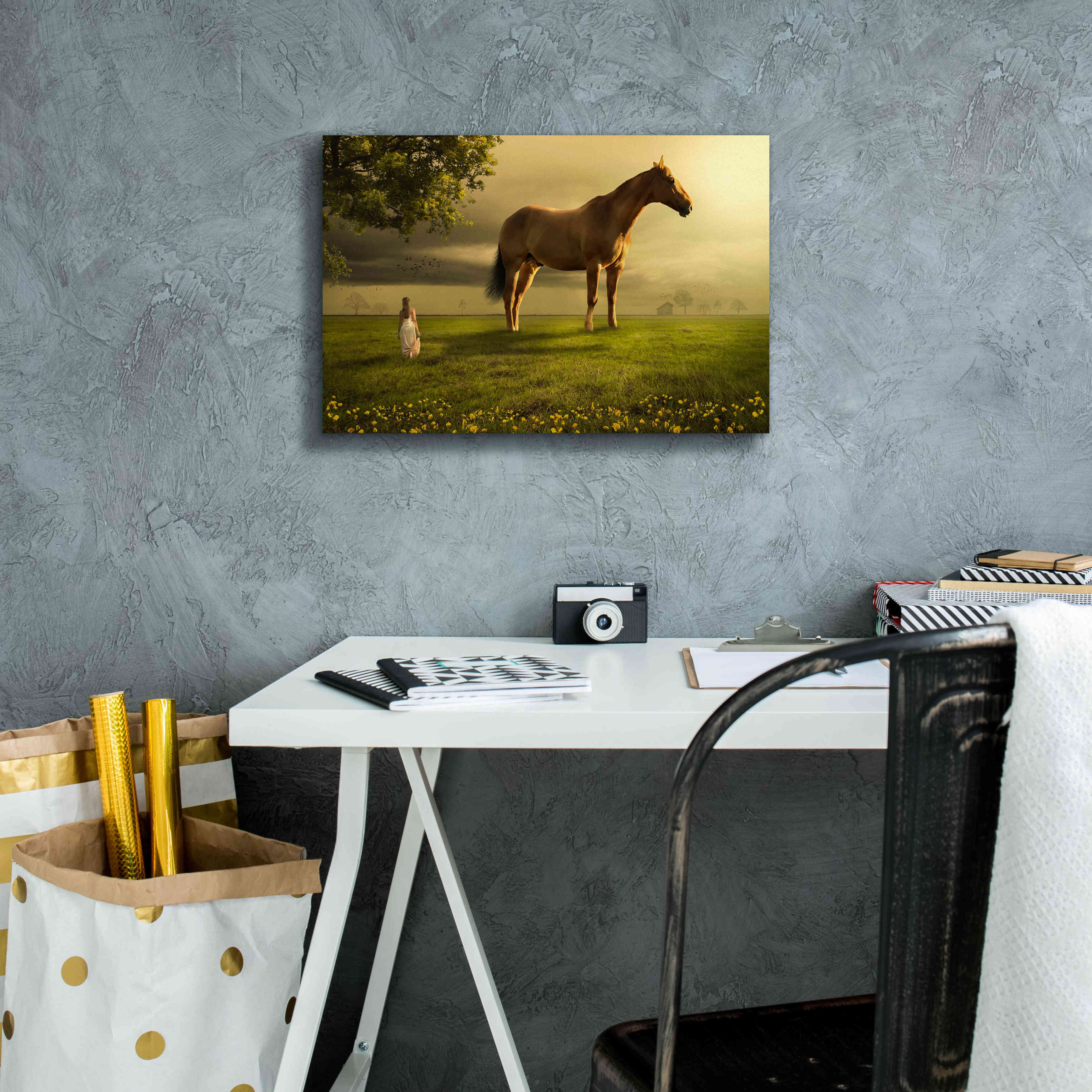 'Field of Visions' by Alan, Giclee Canvas Wall Art,18x12