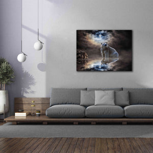 'Polar Bear Reflections' by Alan, Giclee Canvas Wall Art,54x40