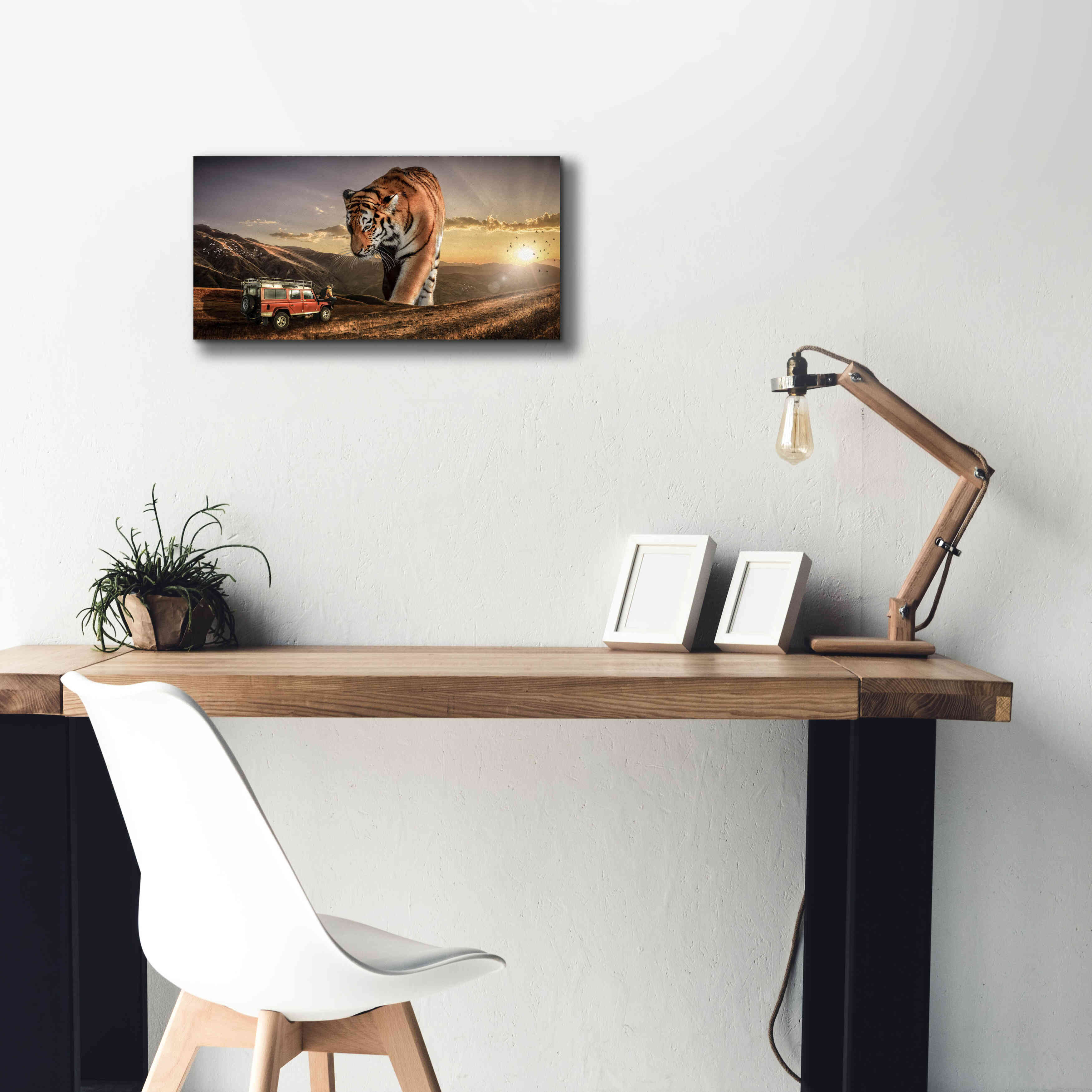 'Hunters' by Alan, Giclee Canvas Wall Art,24x12