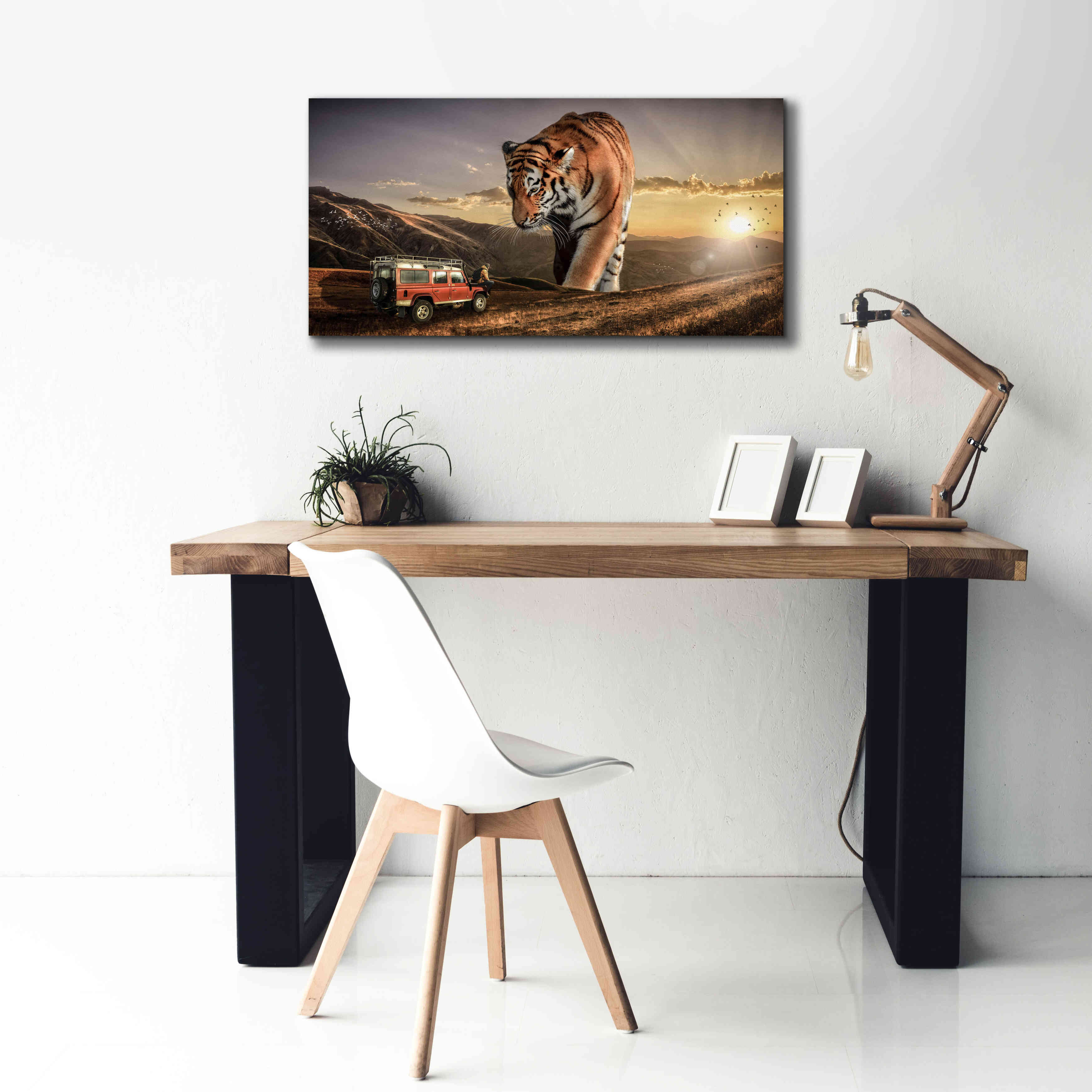 'Hunters' by Alan, Giclee Canvas Wall Art,40x20