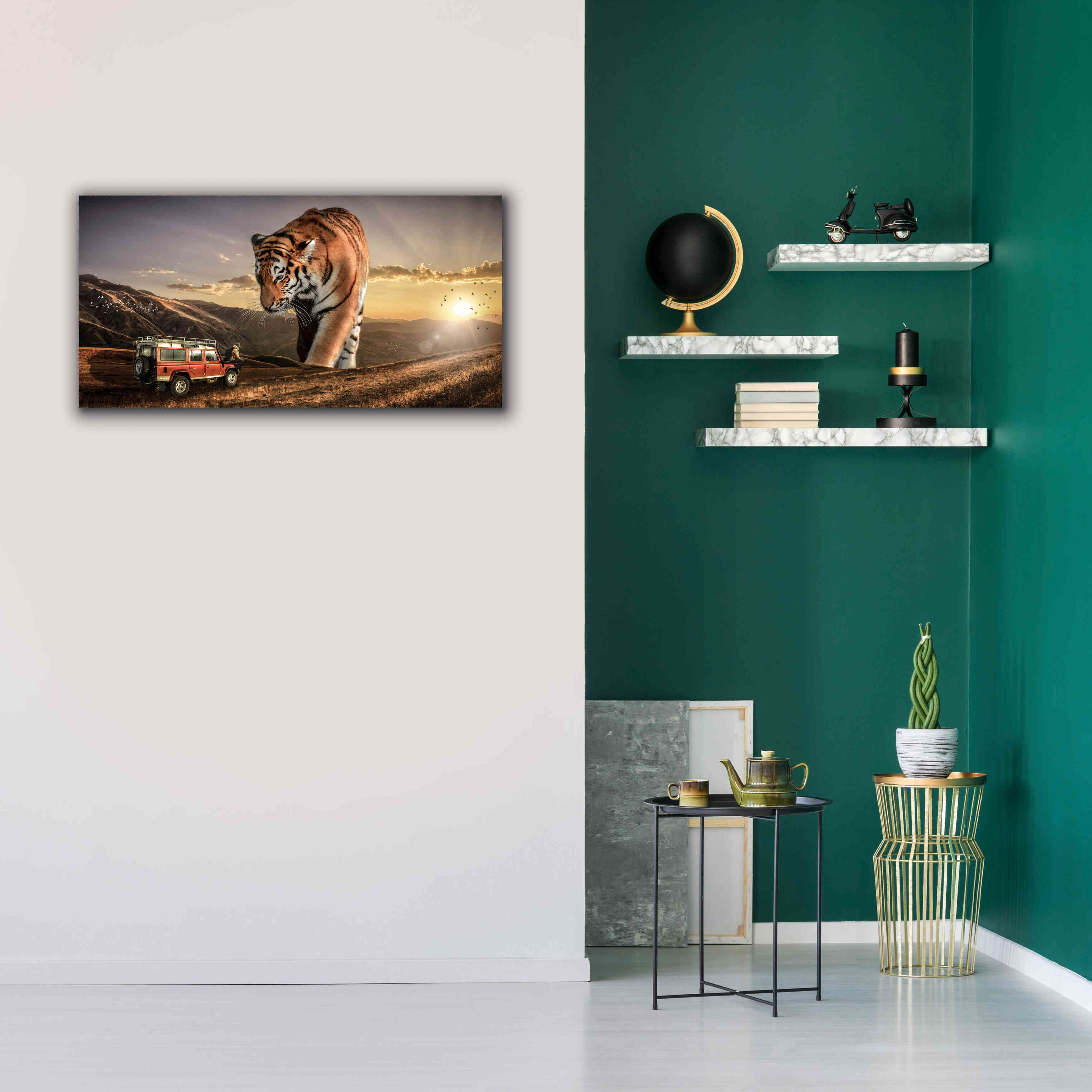 'Hunters' by Alan, Giclee Canvas Wall Art,40x20