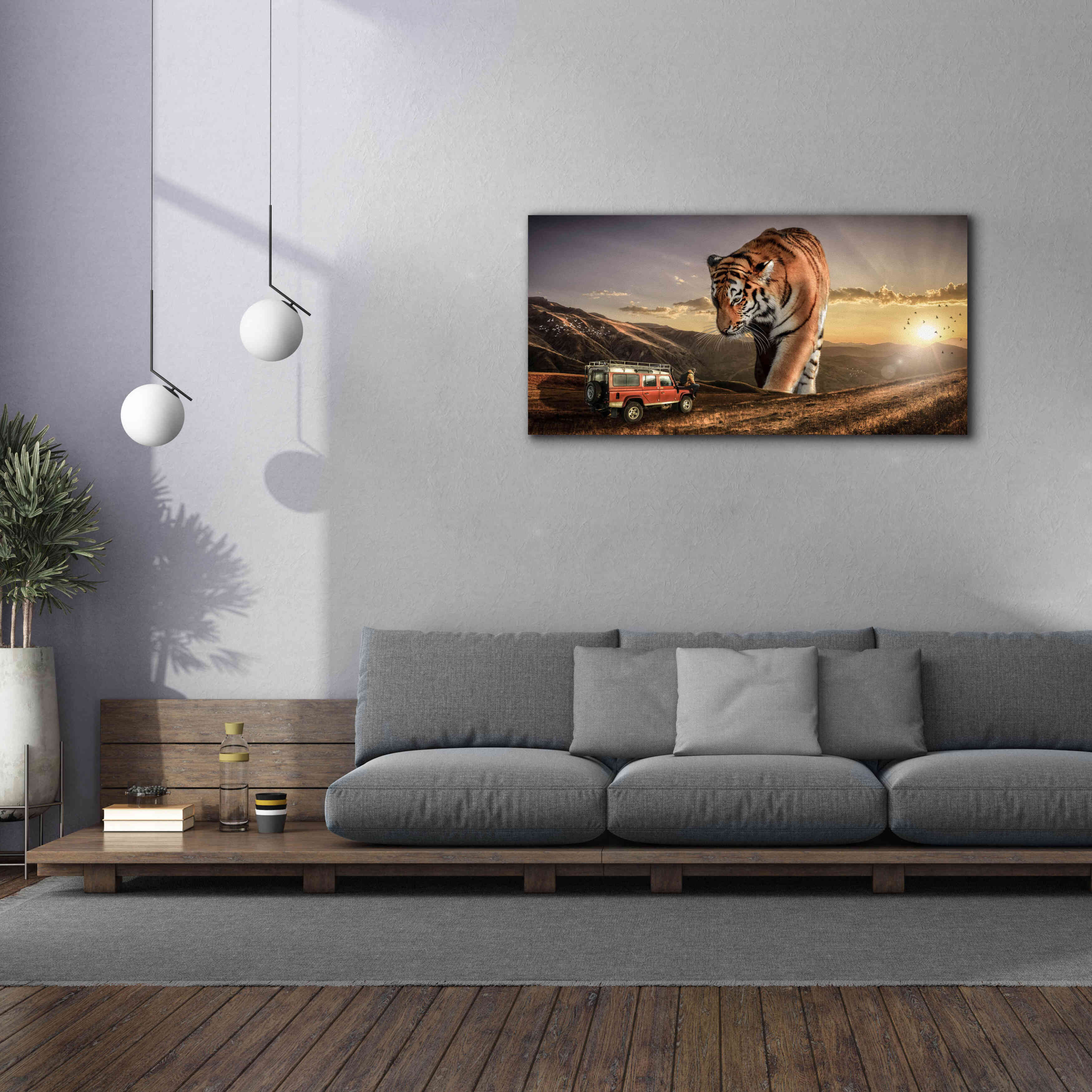 'Hunters' by Alan, Giclee Canvas Wall Art,60x30