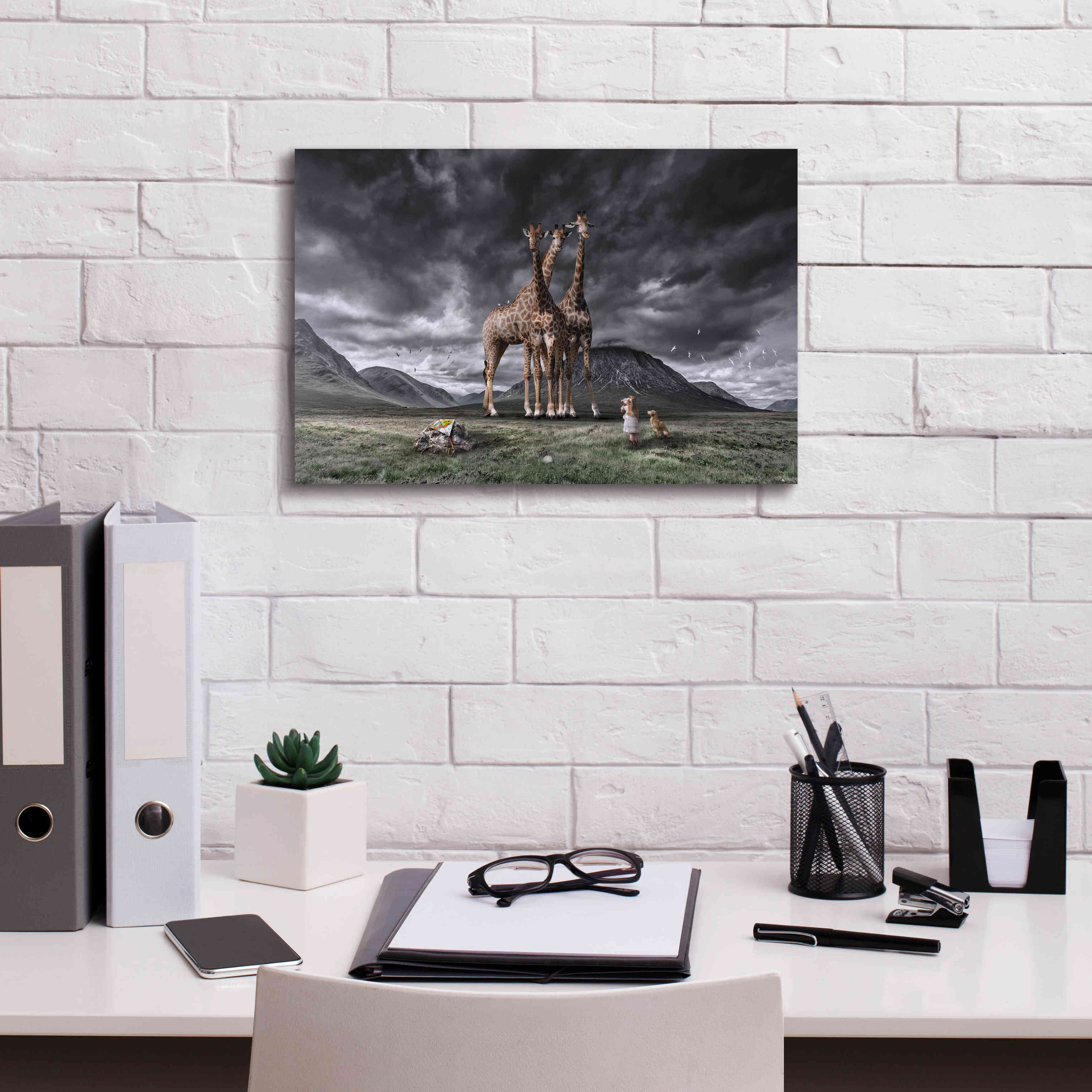 'Long Neck Scotland' by Alan, Giclee Canvas Wall Art,18x12