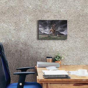 'Long Neck Scotland' by Alan, Giclee Canvas Wall Art,18x12