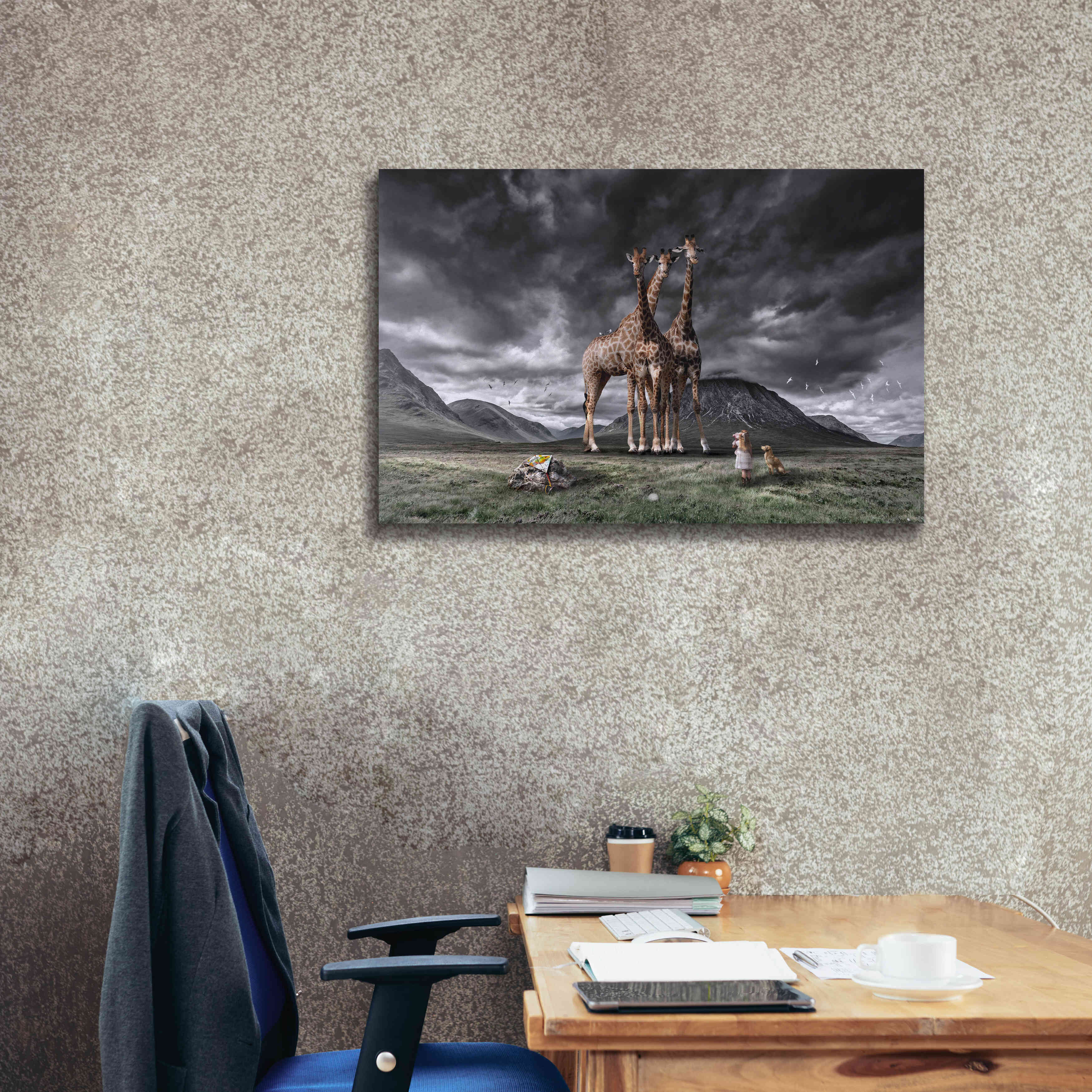 'Long Neck Scotland' by Alan, Giclee Canvas Wall Art,40x26