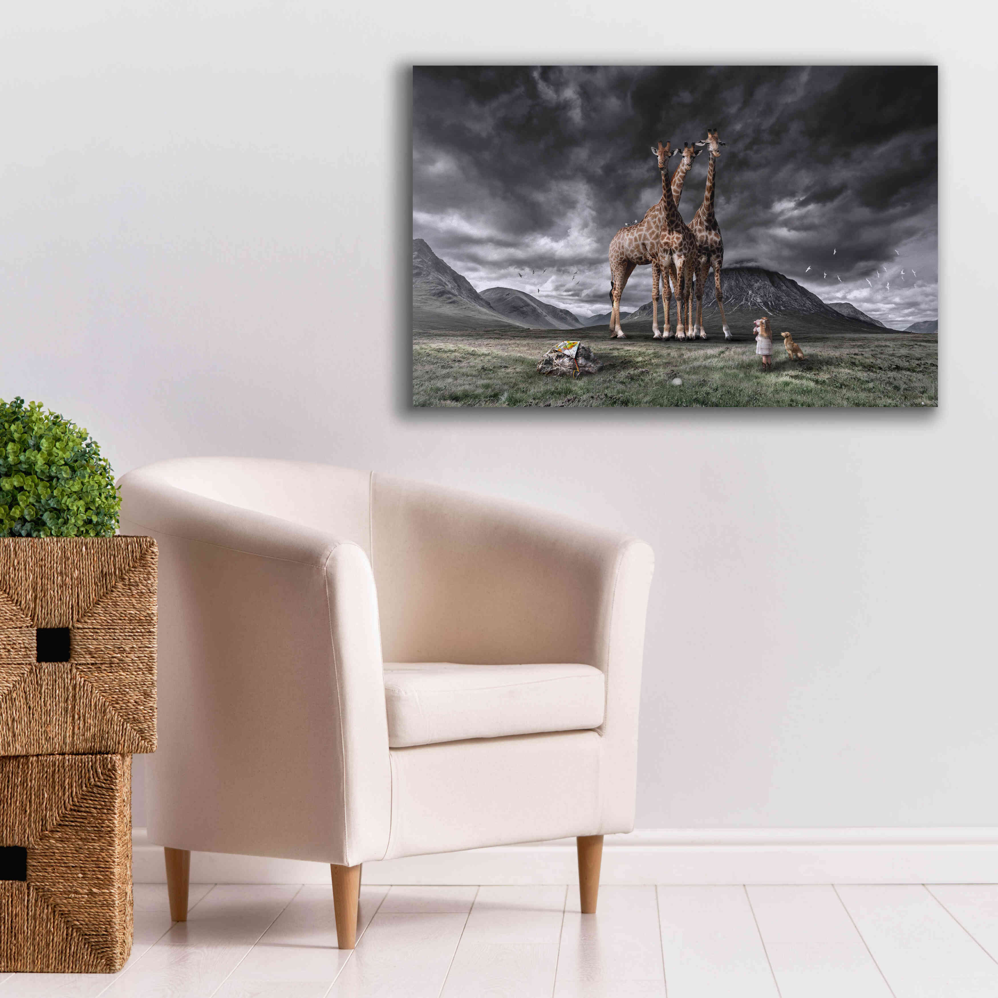 'Long Neck Scotland' by Alan, Giclee Canvas Wall Art,40x26