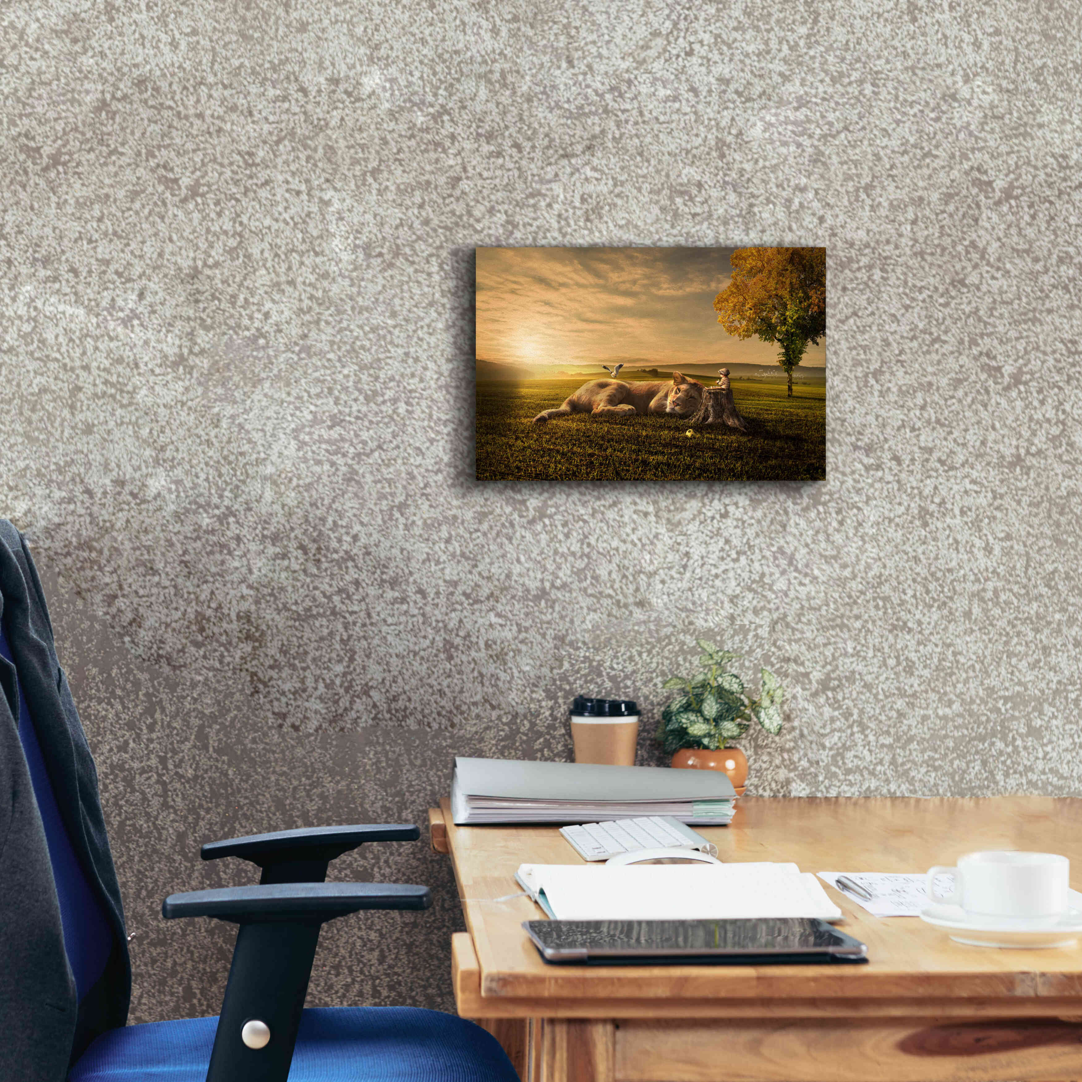 'Sunset Sleeping' by Alan, Giclee Canvas Wall Art,18x12
