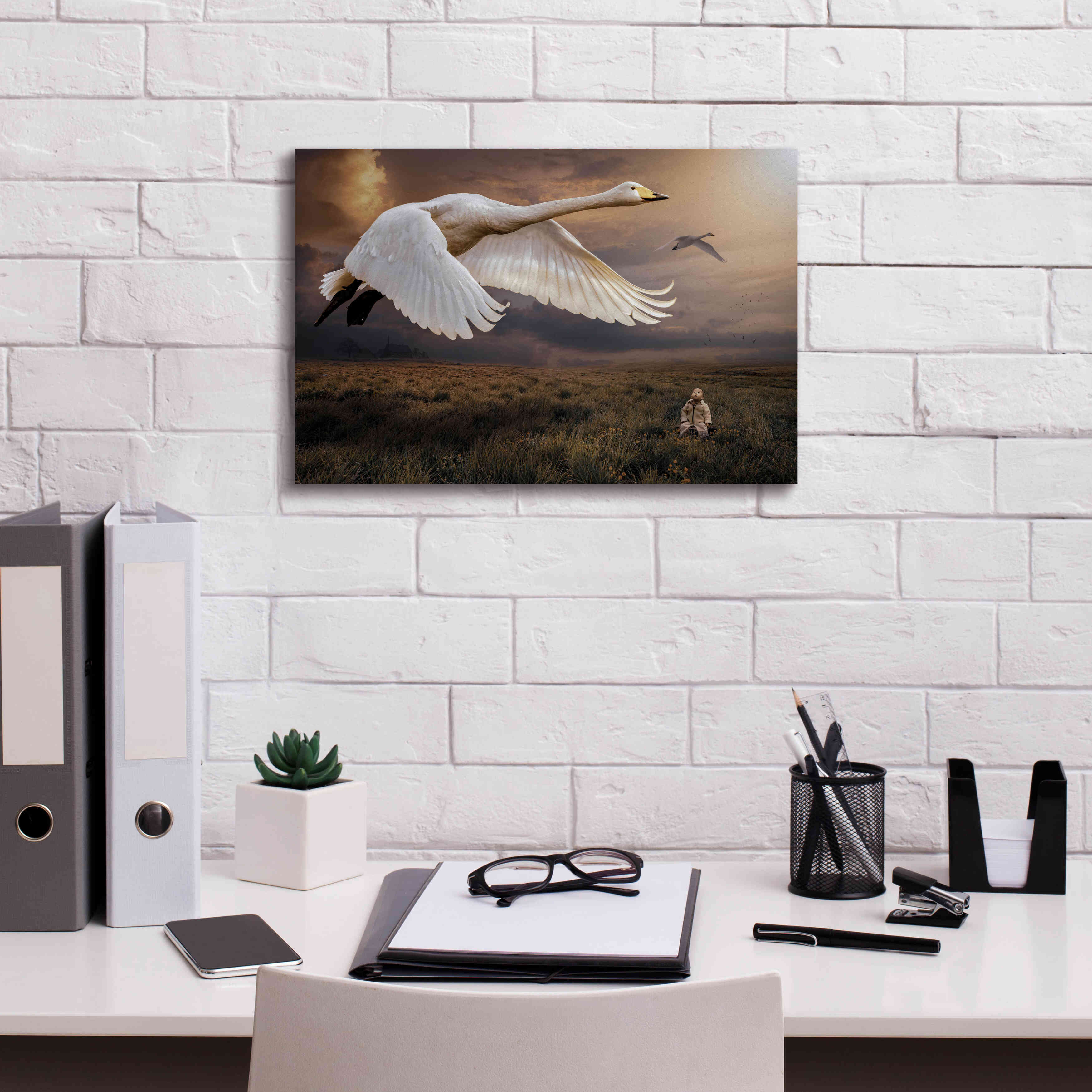 'Take Flight' by Alan, Giclee Canvas Wall Art,18x12