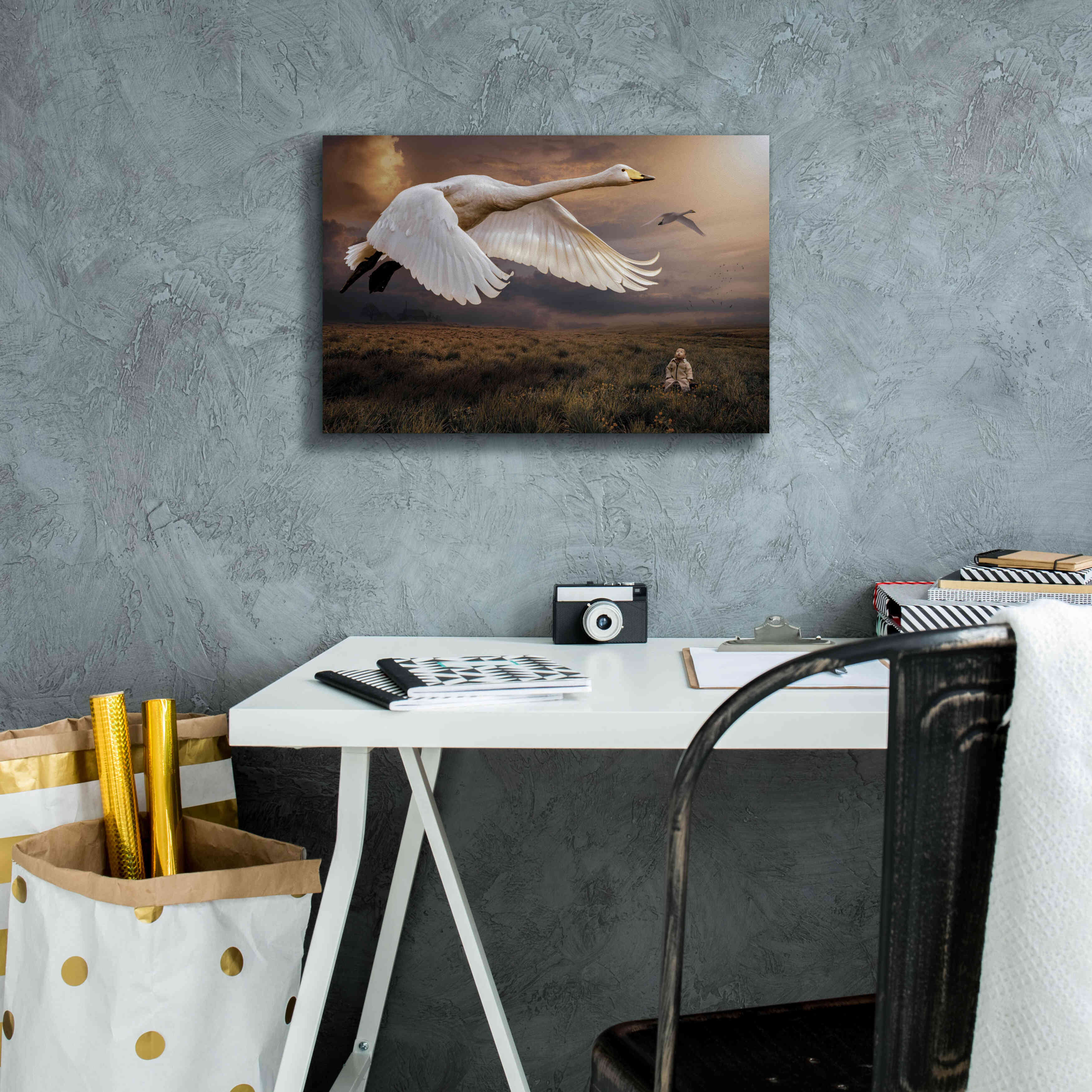 'Take Flight' by Alan, Giclee Canvas Wall Art,18x12