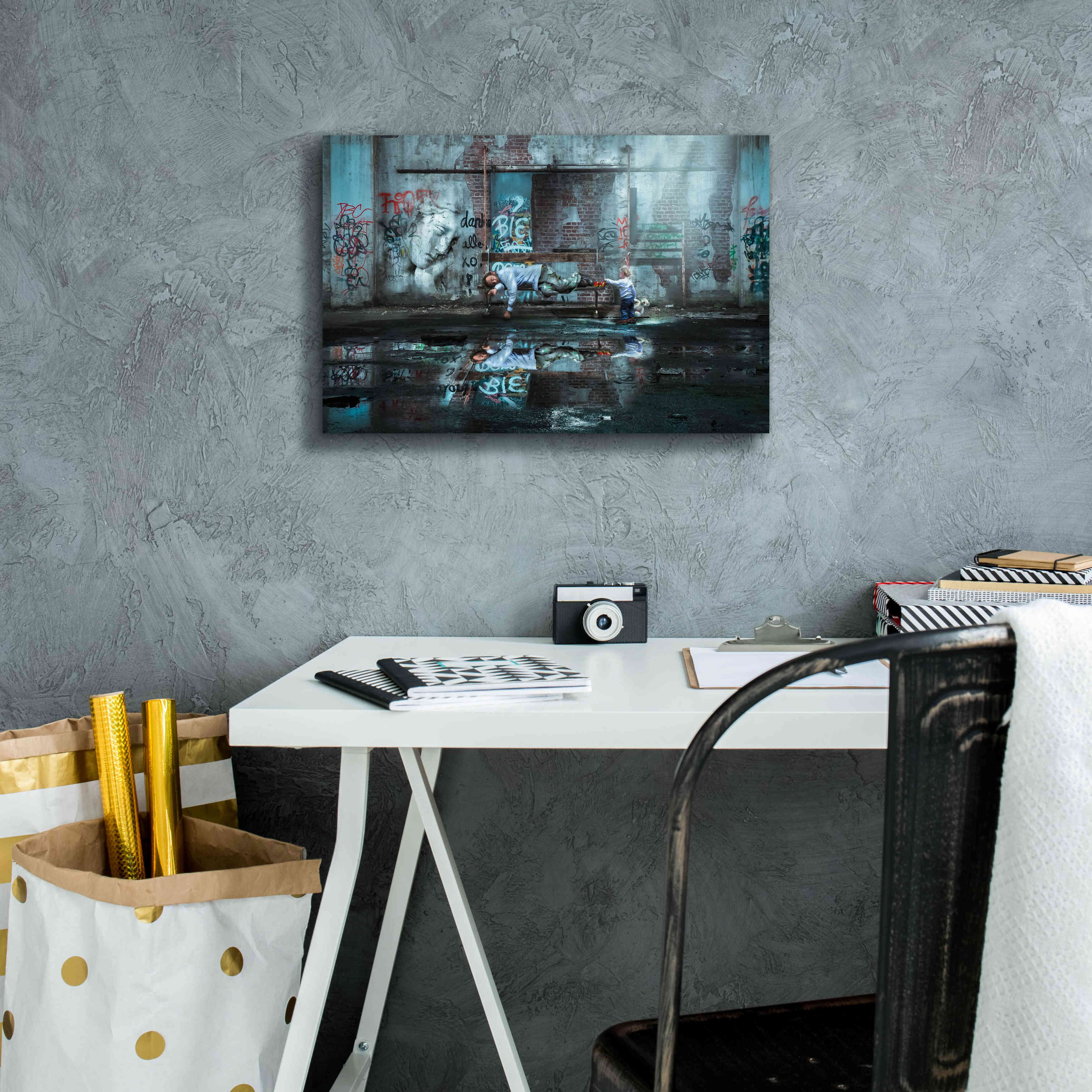 'Care to Share' by Alan, Giclee Canvas Wall Art,18x12