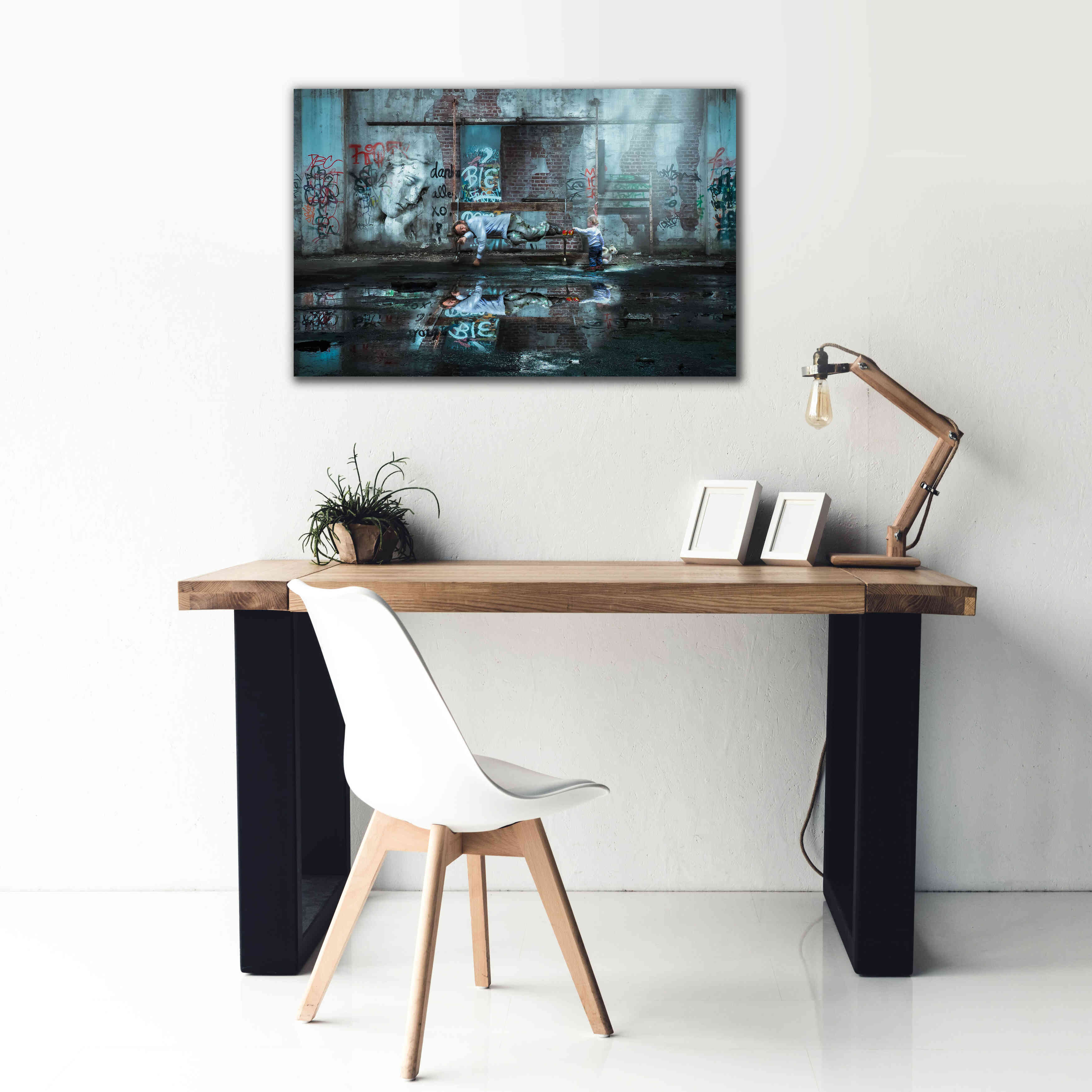 'Care to Share' by Alan, Giclee Canvas Wall Art,40x26