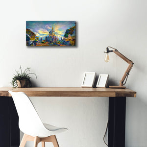 'Orlando Florida United States Castle' by Pedro Gavidia, Canvas Wall Art,24 x 12