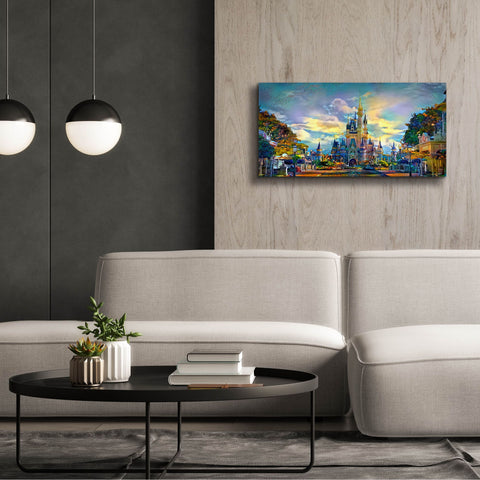 Image of 'Orlando Florida United States Castle' by Pedro Gavidia, Canvas Wall Art,40x20