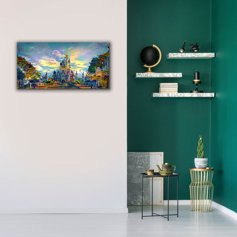 Image of 'Orlando Florida United States Castle' by Pedro Gavidia, Canvas Wall Art,40x20