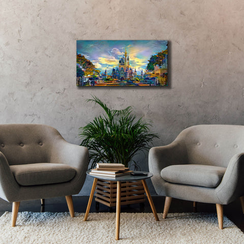Image of 'Orlando Florida United States Castle' by Pedro Gavidia, Canvas Wall Art,40x20