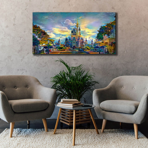 Image of 'Orlando Florida United States Castle' by Pedro Gavidia, Canvas Wall Art,60x30