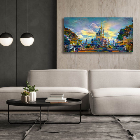 Image of 'Orlando Florida United States Castle' by Pedro Gavidia, Canvas Wall Art,60x30