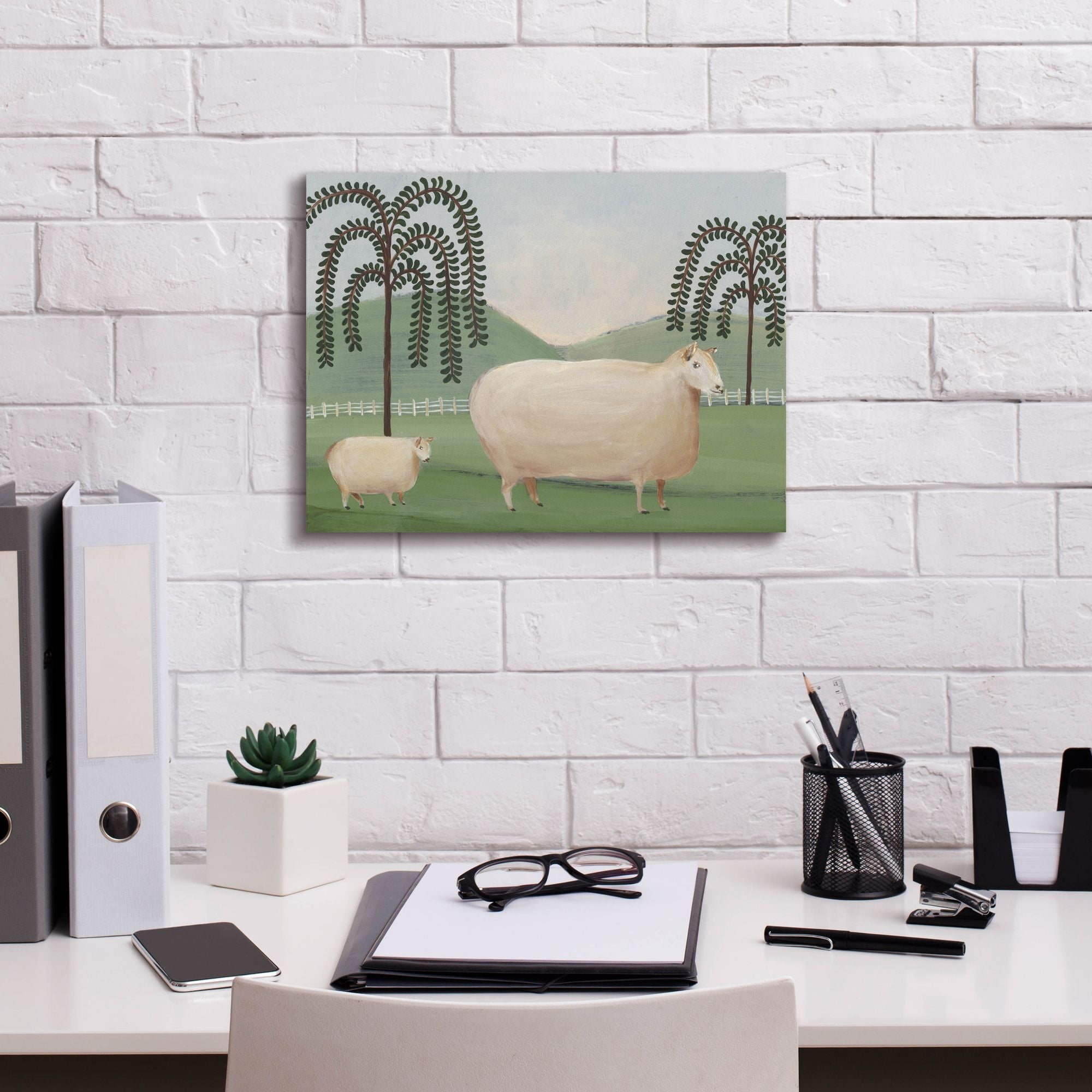 'Folk Farm I' by Regina Moore, Canvas Wall Art,16 x 12
