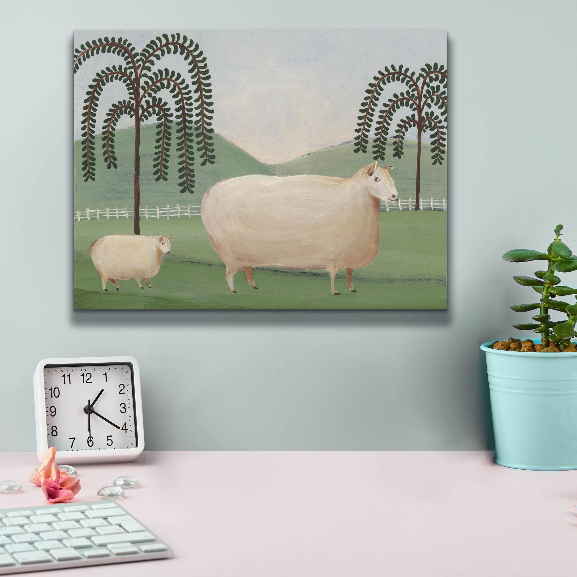 'Folk Farm I' by Regina Moore, Canvas Wall Art,16 x 12