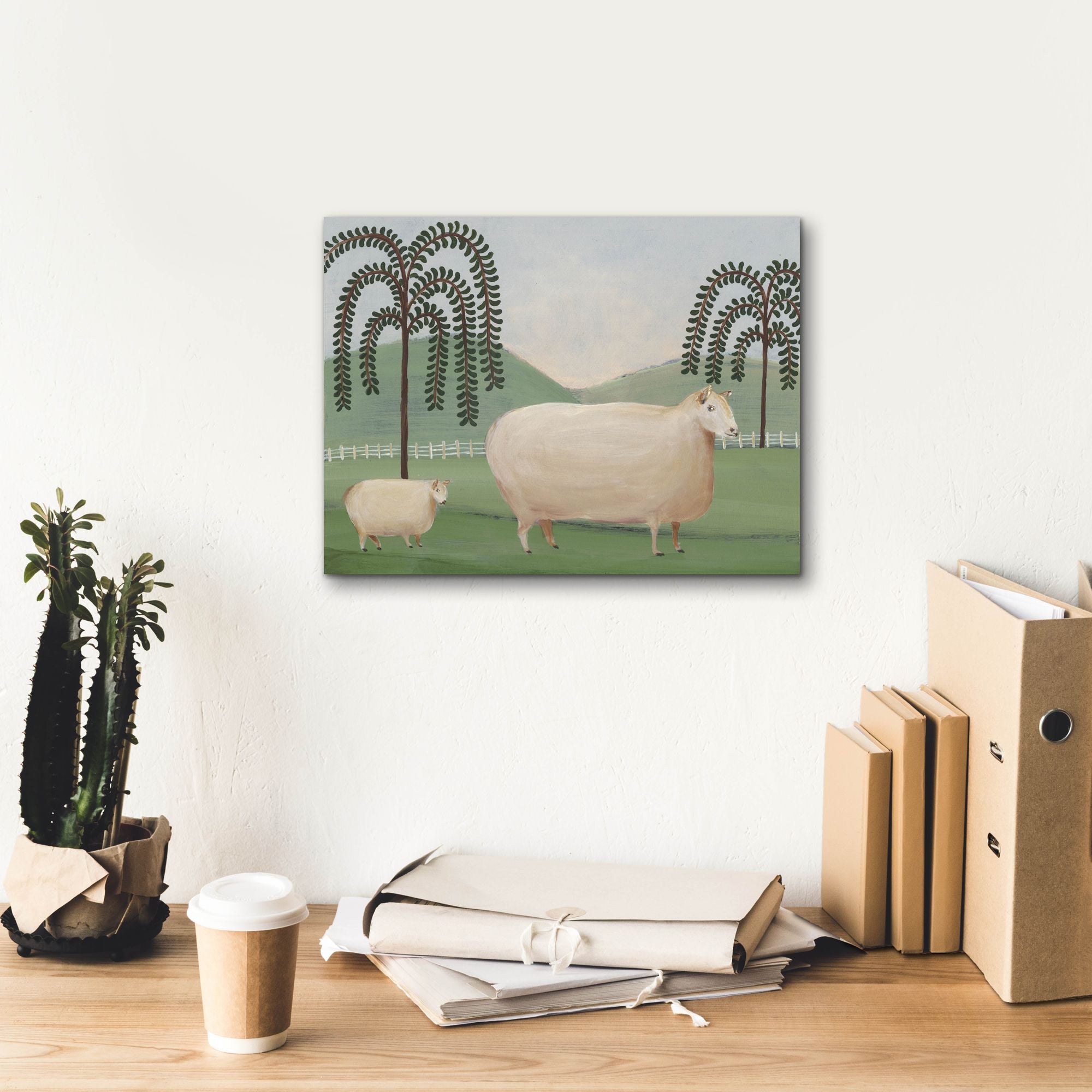 'Folk Farm I' by Regina Moore, Canvas Wall Art,16 x 12