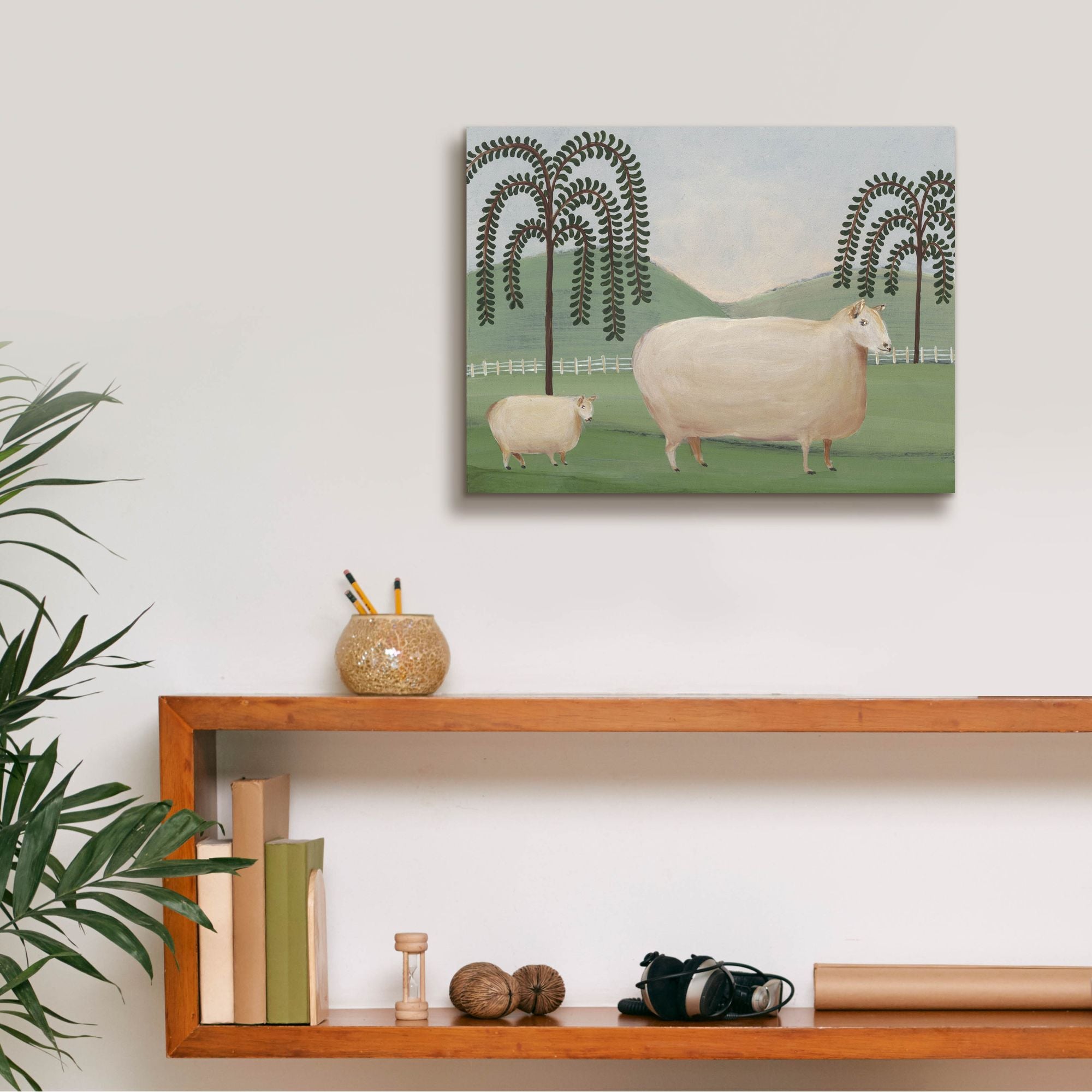 'Folk Farm I' by Regina Moore, Canvas Wall Art,16 x 12