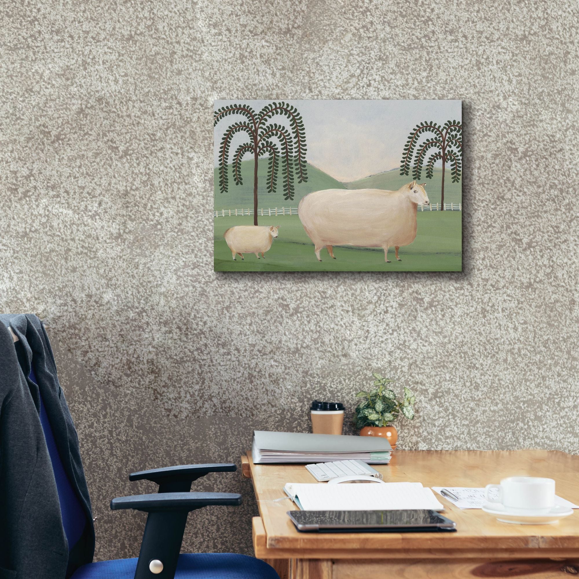'Folk Farm I' by Regina Moore, Canvas Wall Art,26 x 18