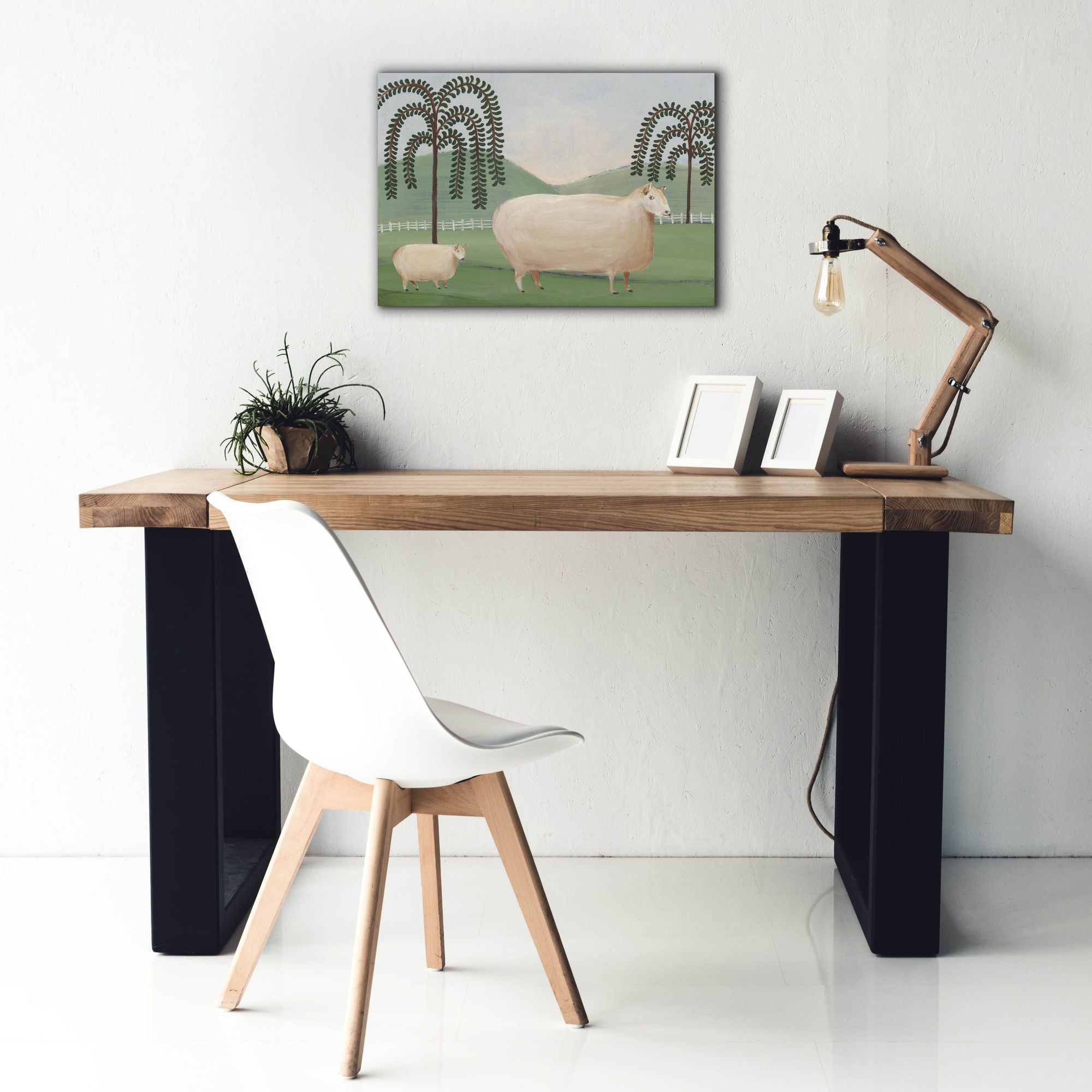 'Folk Farm I' by Regina Moore, Canvas Wall Art,26 x 18