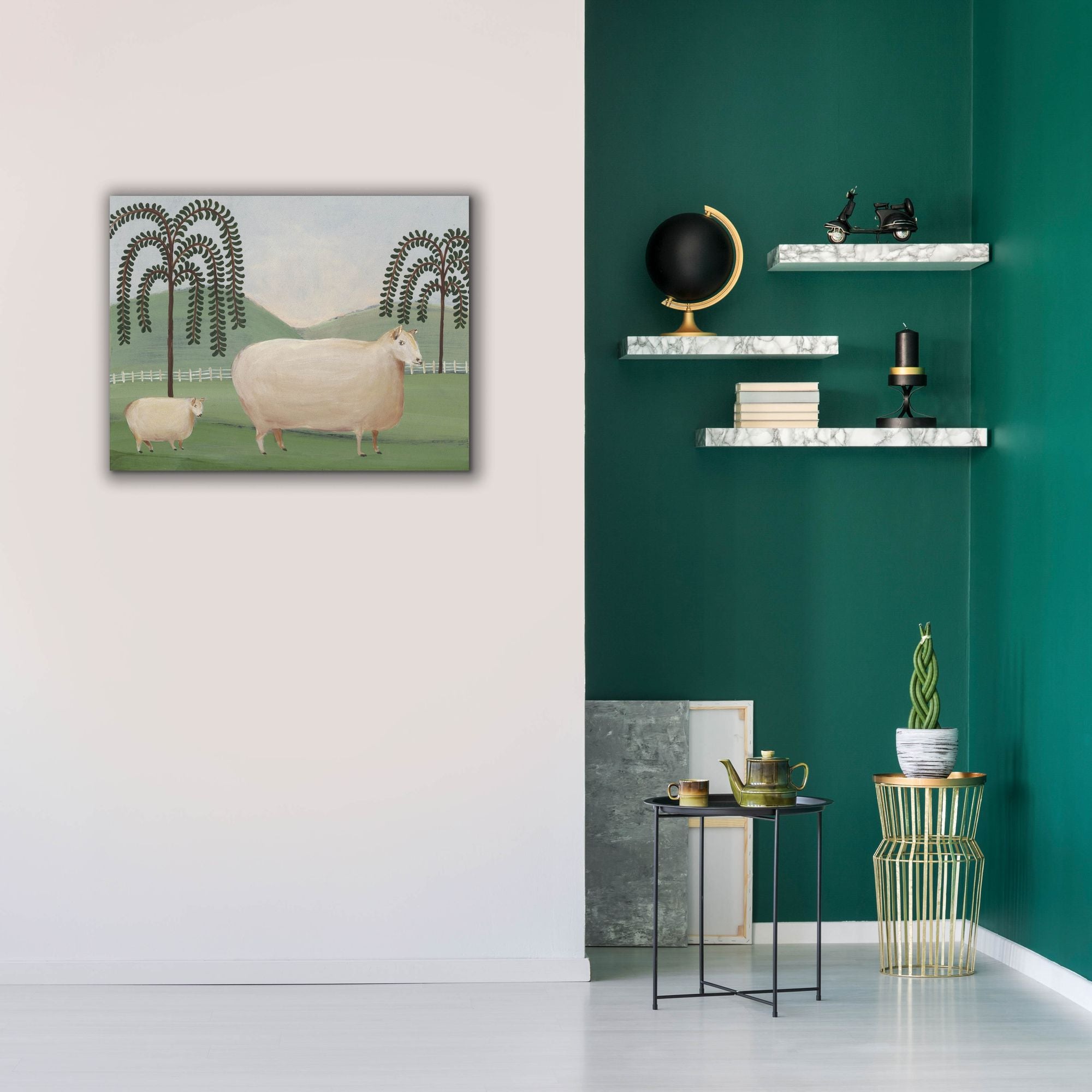 'Folk Farm I' by Regina Moore, Canvas Wall Art,34 x 26