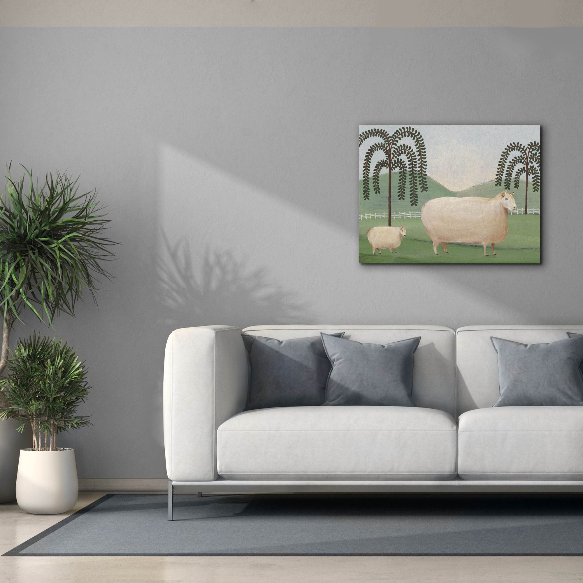 'Folk Farm I' by Regina Moore, Canvas Wall Art,34 x 26