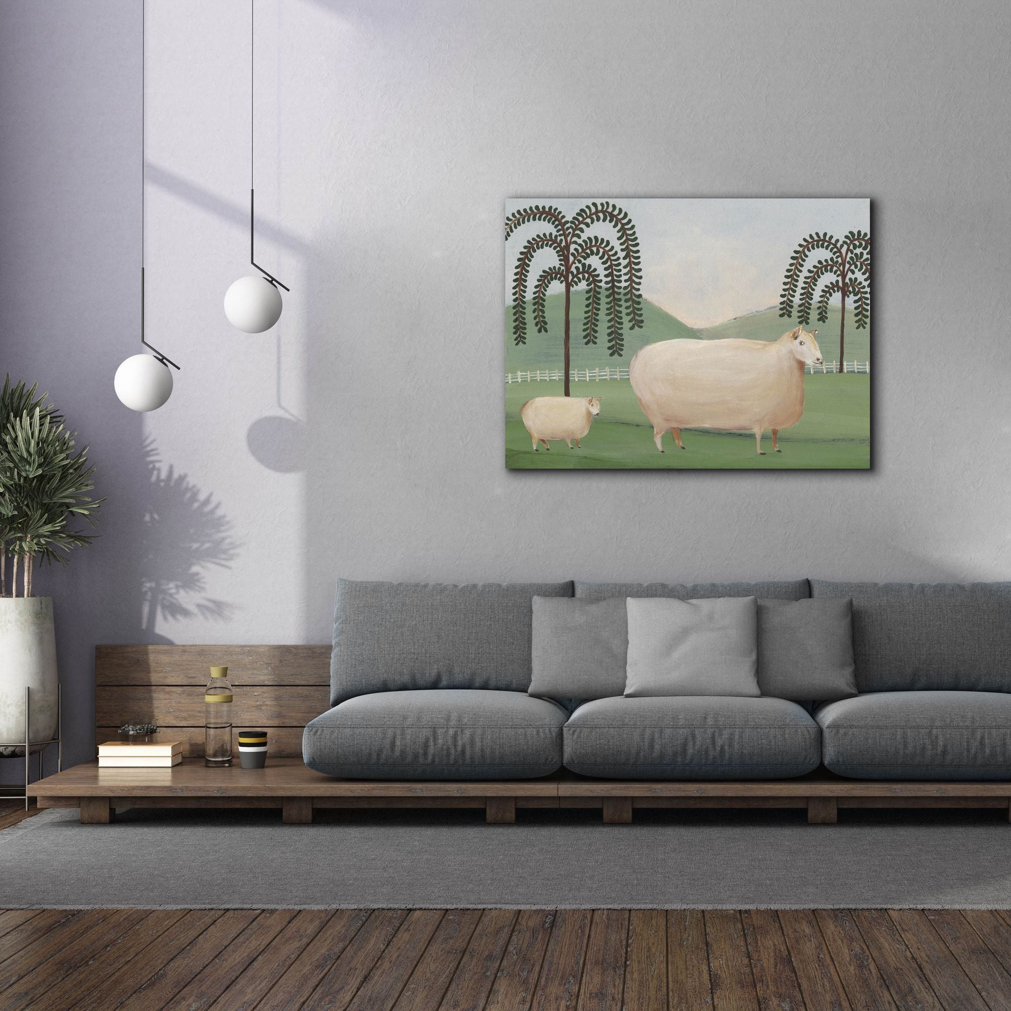 'Folk Farm I' by Regina Moore, Canvas Wall Art,54x40