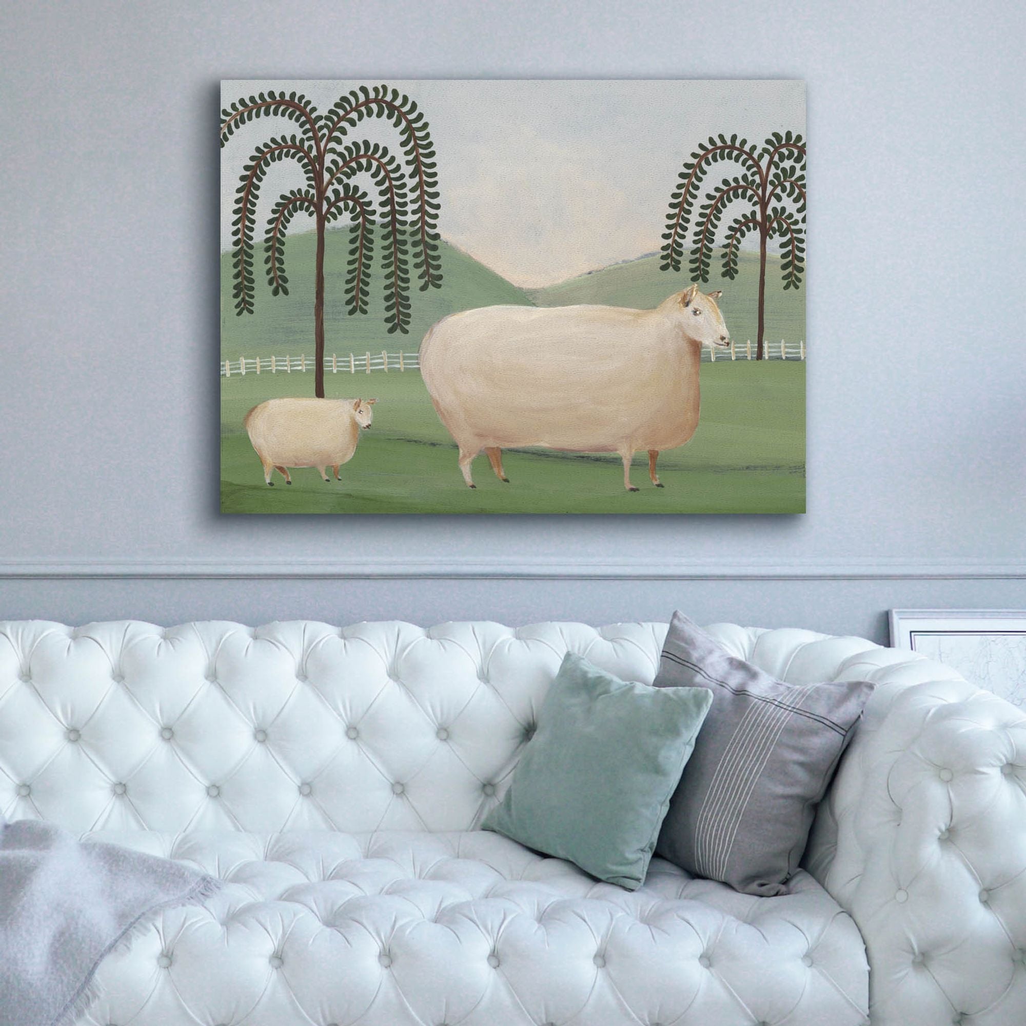 'Folk Farm I' by Regina Moore, Canvas Wall Art,54x40