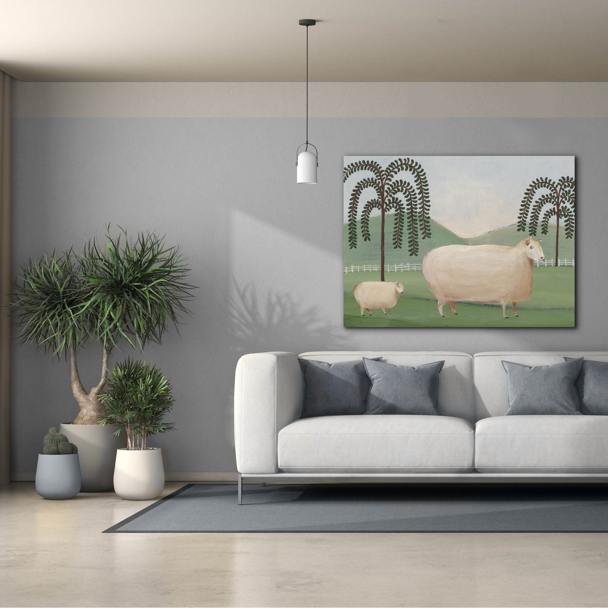 'Folk Farm I' by Regina Moore, Canvas Wall Art,54x40