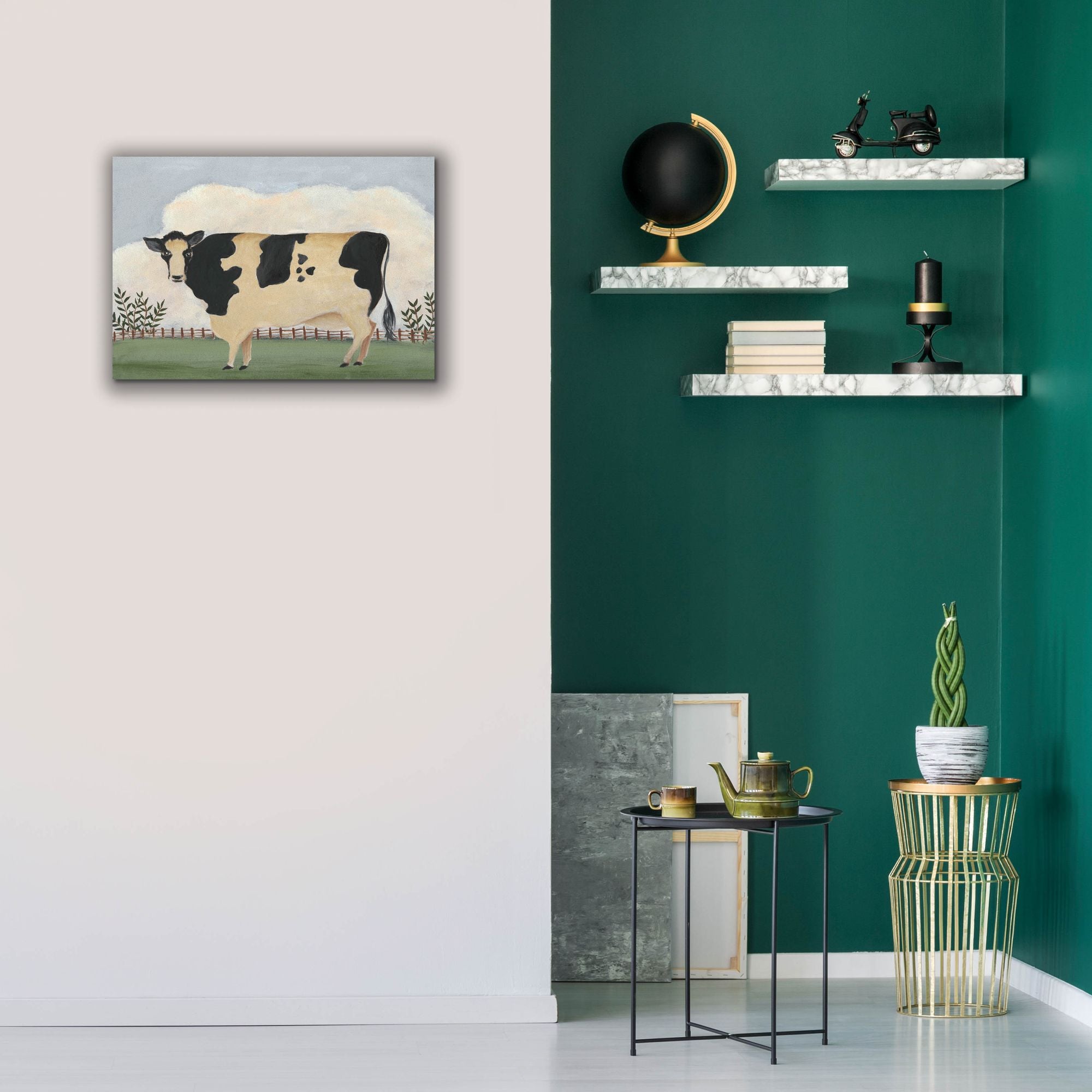 'Folk Farm II' by Regina Moore, Canvas Wall Art,26 x 18