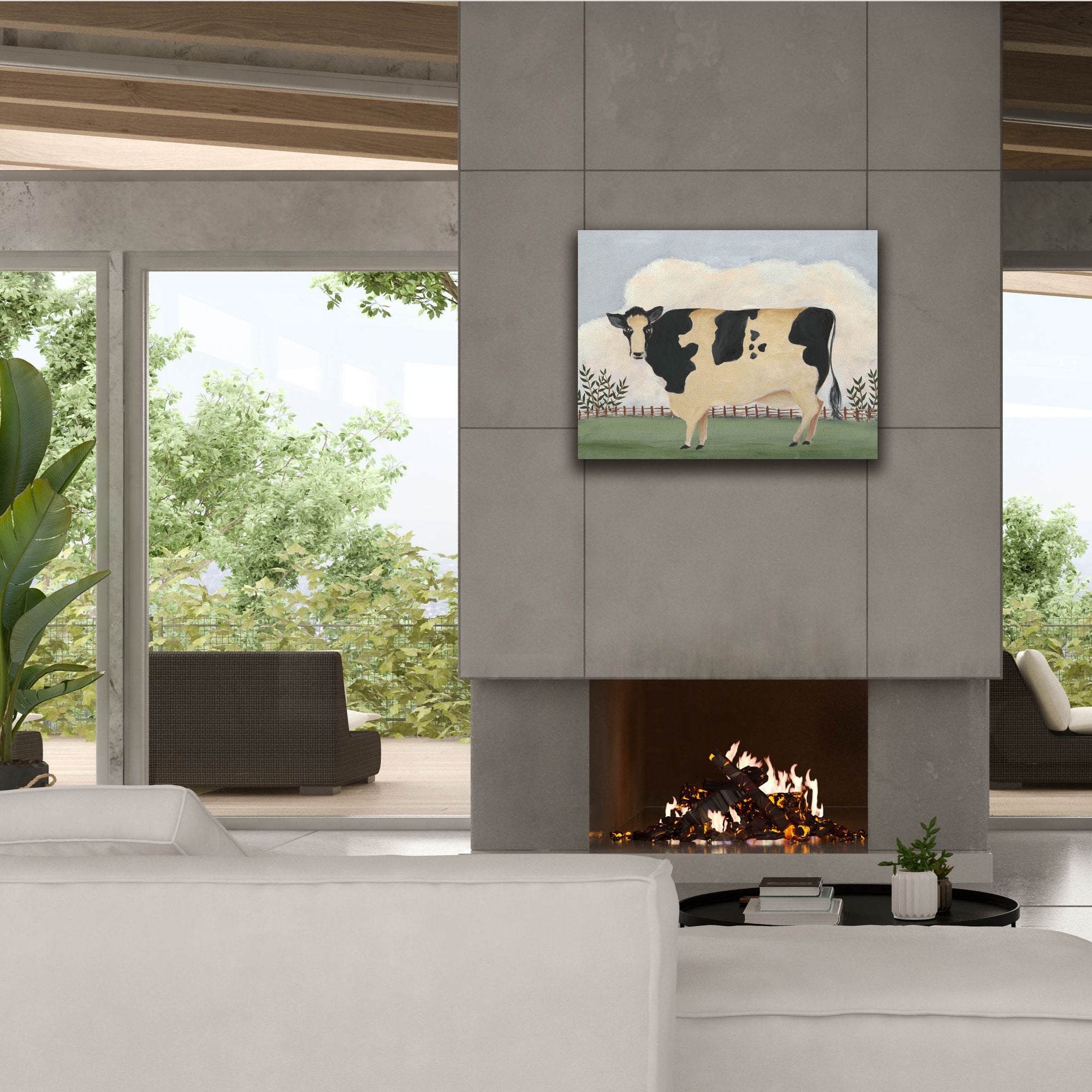 'Folk Farm II' by Regina Moore, Canvas Wall Art,34 x 26