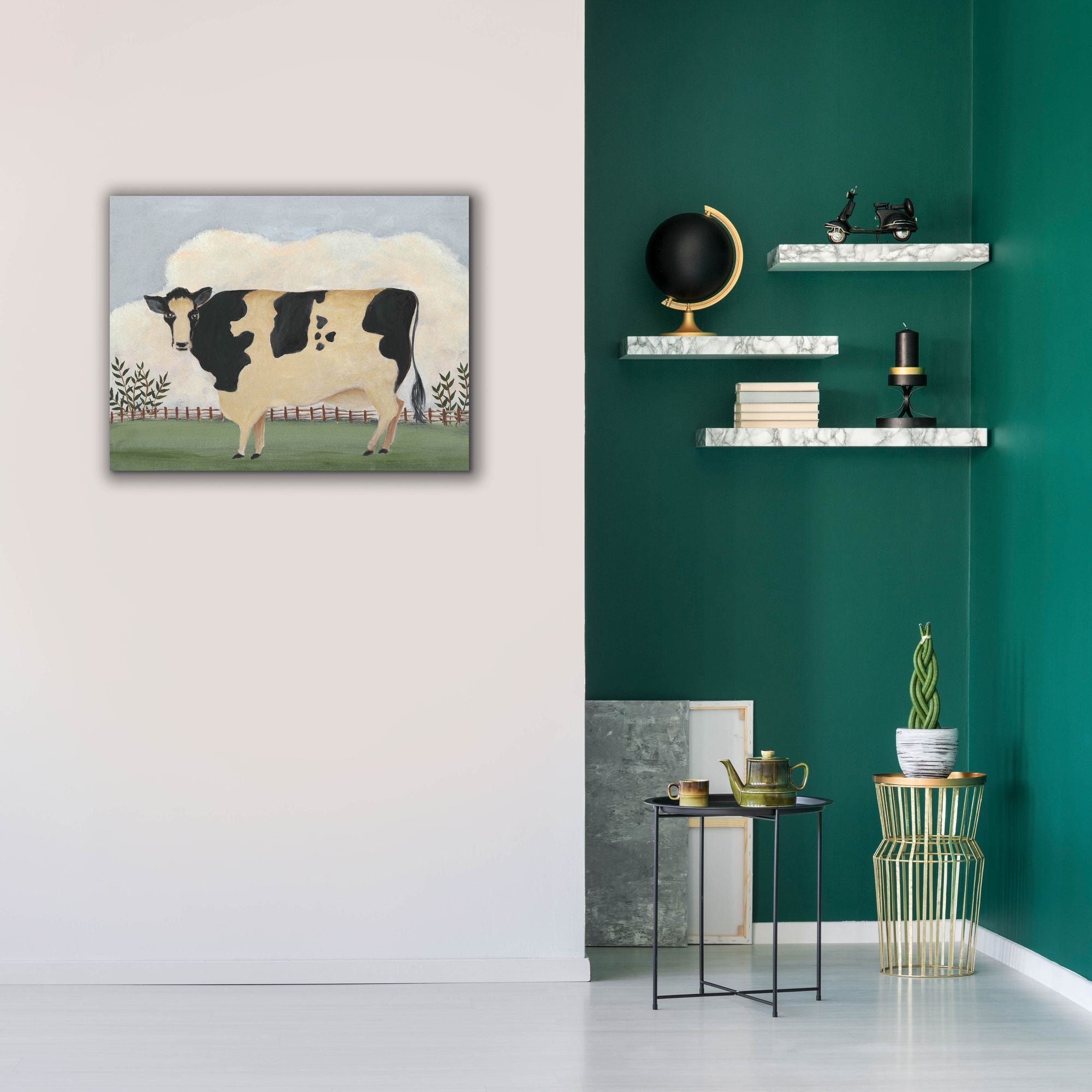 'Folk Farm II' by Regina Moore, Canvas Wall Art,34 x 26