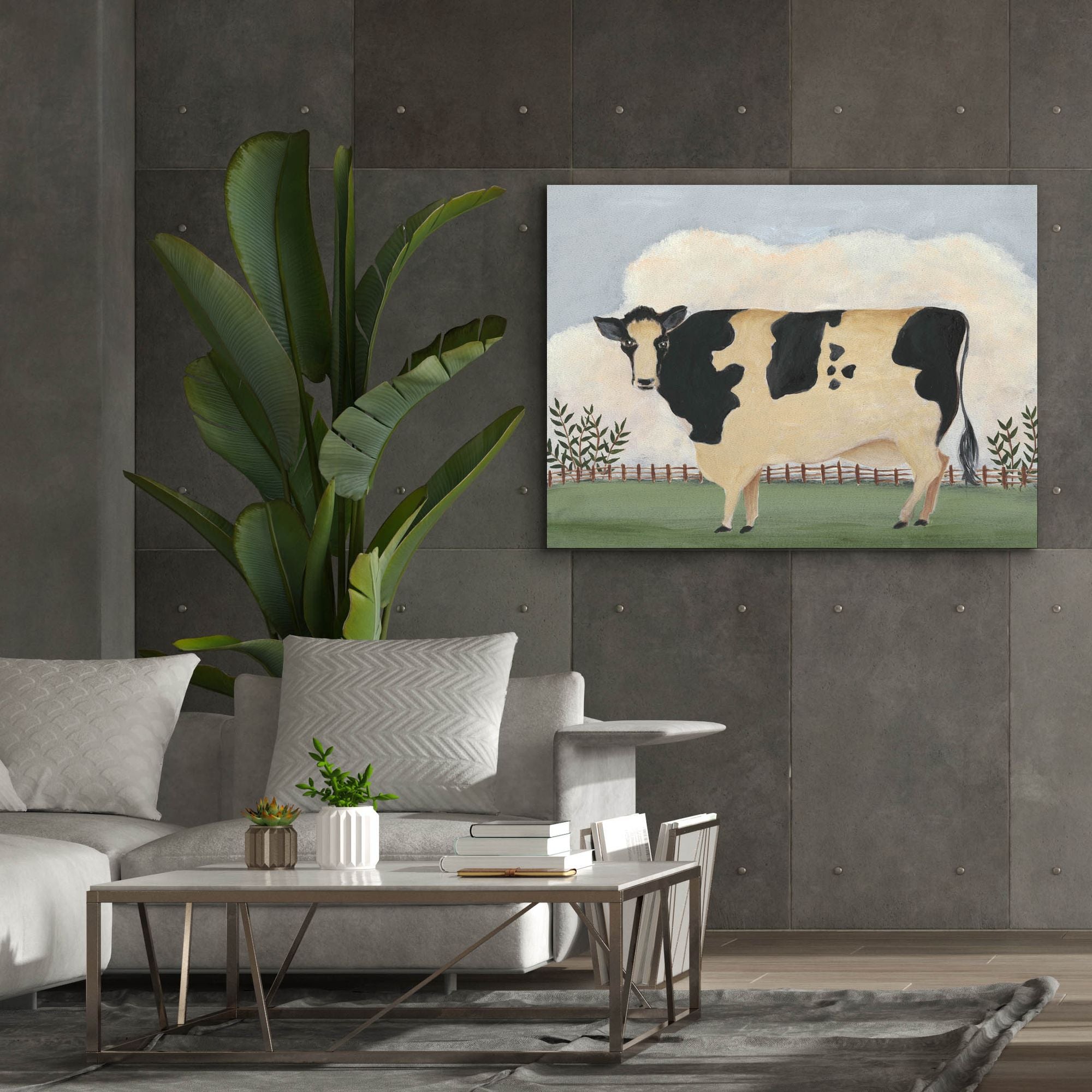 'Folk Farm II' by Regina Moore, Canvas Wall Art,54x40