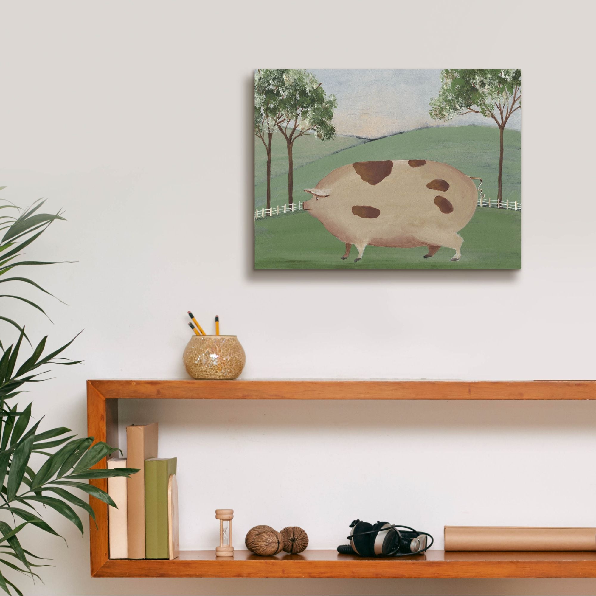 'Folk Farm III' by Regina Moore, Canvas Wall Art,16 x 12