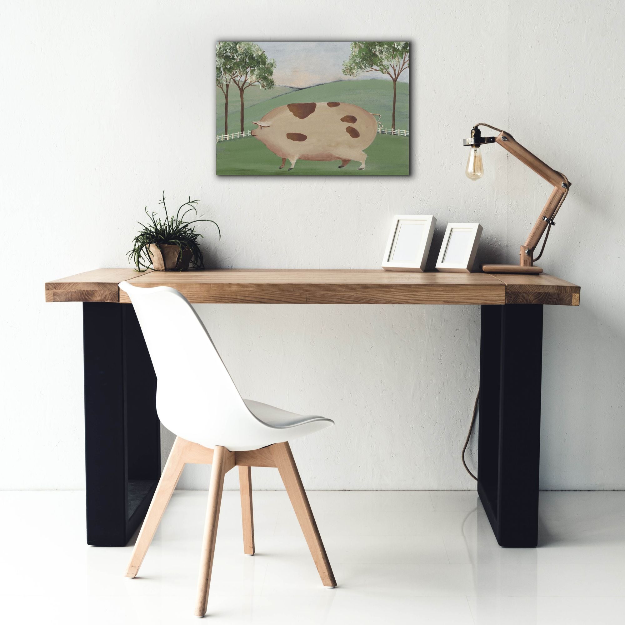 'Folk Farm III' by Regina Moore, Canvas Wall Art,26 x 18
