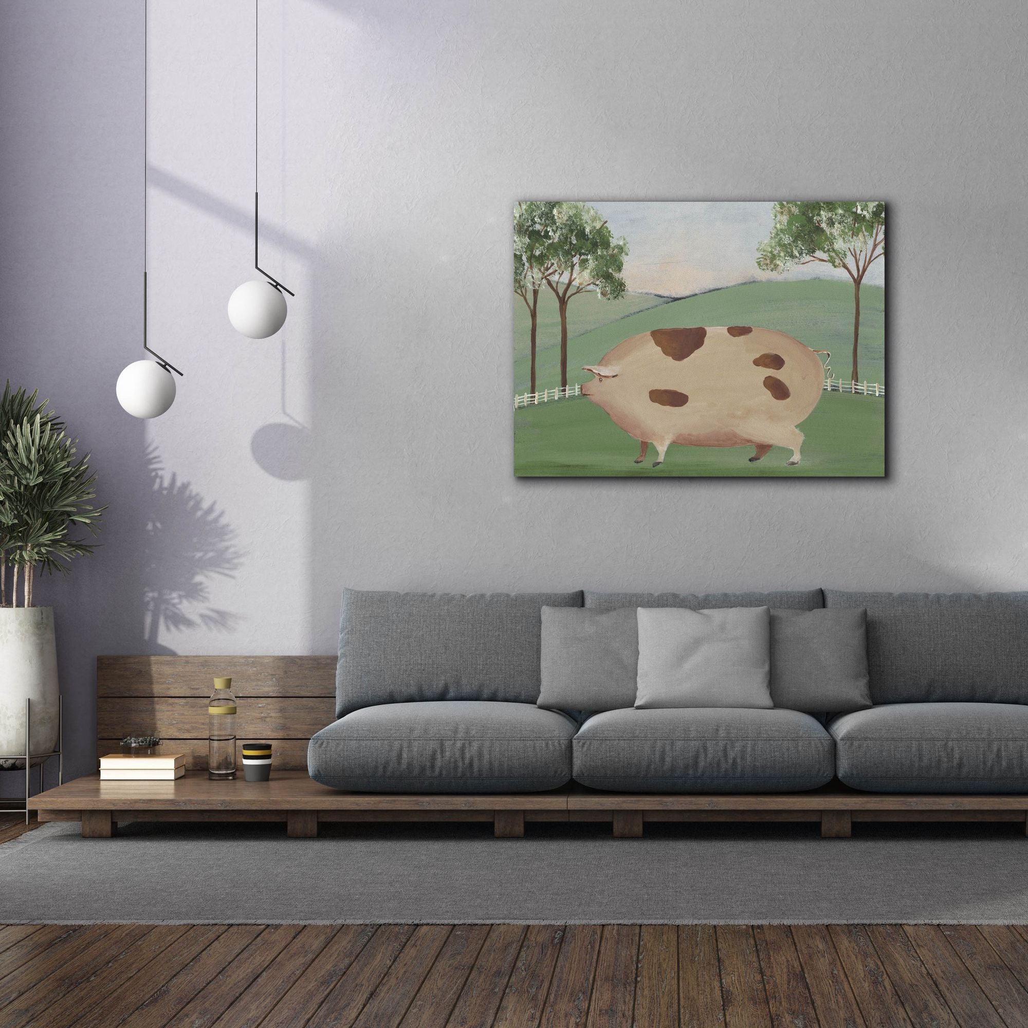 'Folk Farm III' by Regina Moore, Canvas Wall Art,54x40
