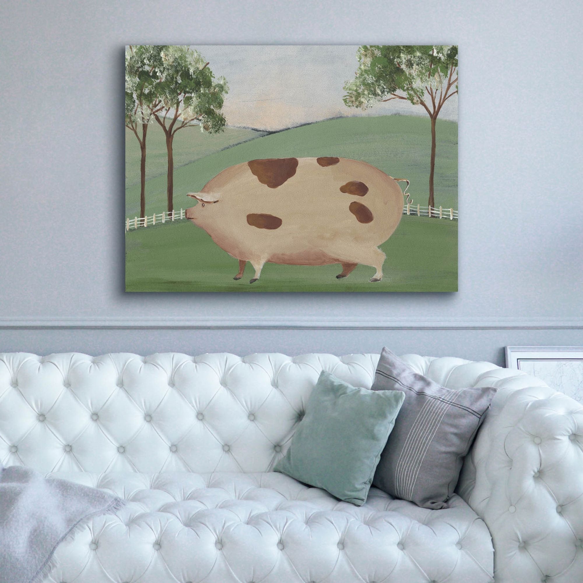'Folk Farm III' by Regina Moore, Canvas Wall Art,54x40