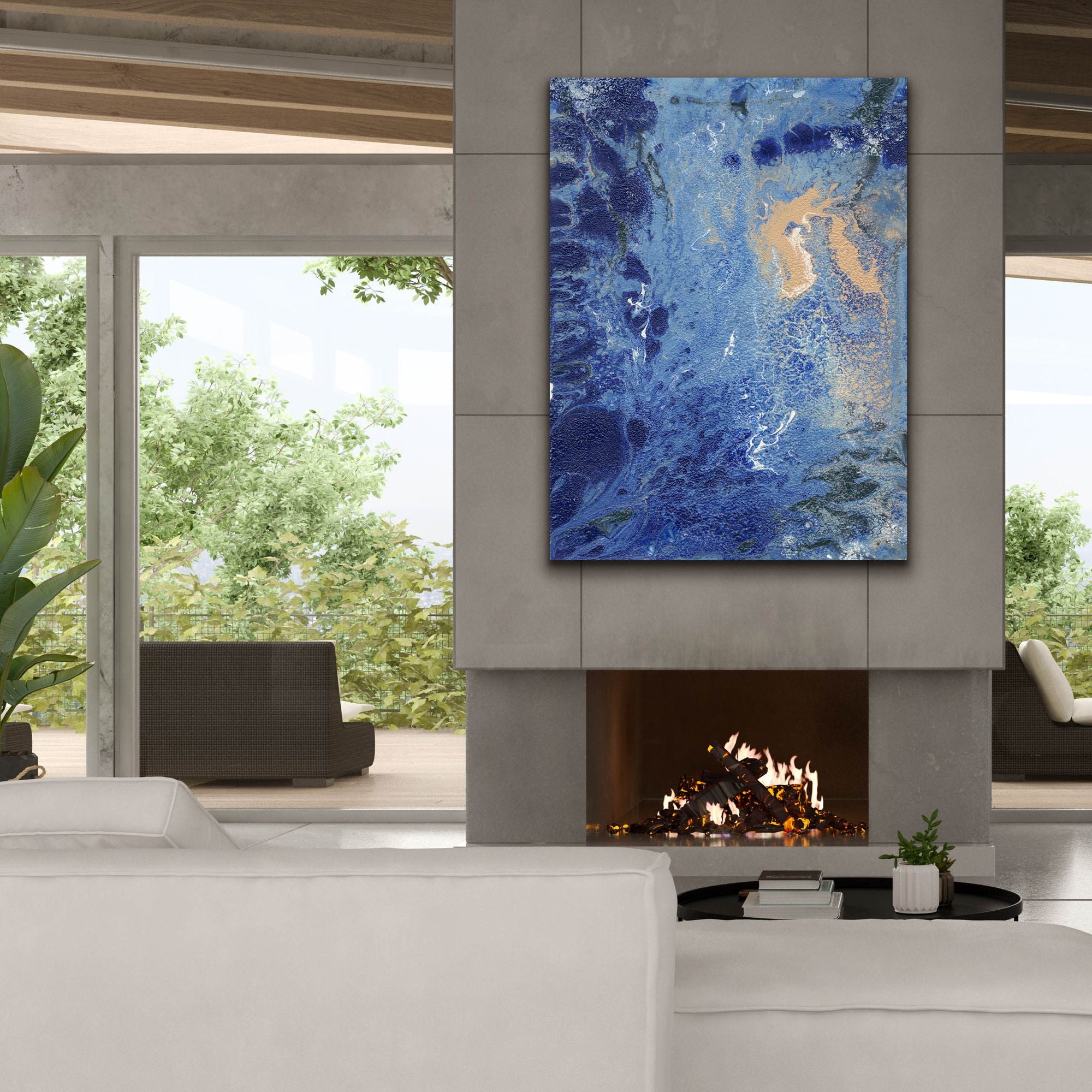 'Blue Hawaii II' by Regina Moore, Canvas Wall Art,40x54
