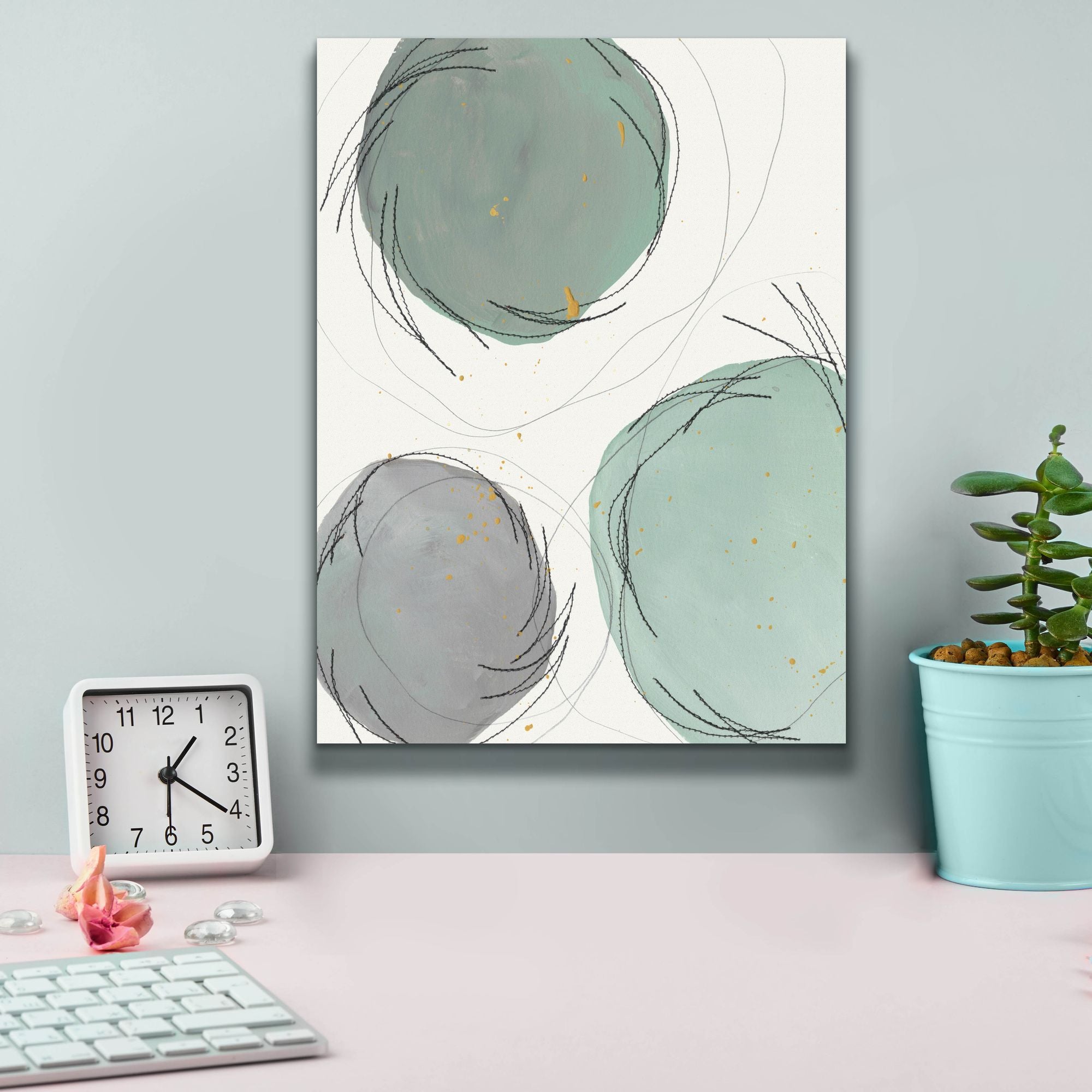 'Encircled Orbits II' by Regina Moore, Canvas Wall Art,12 x 16