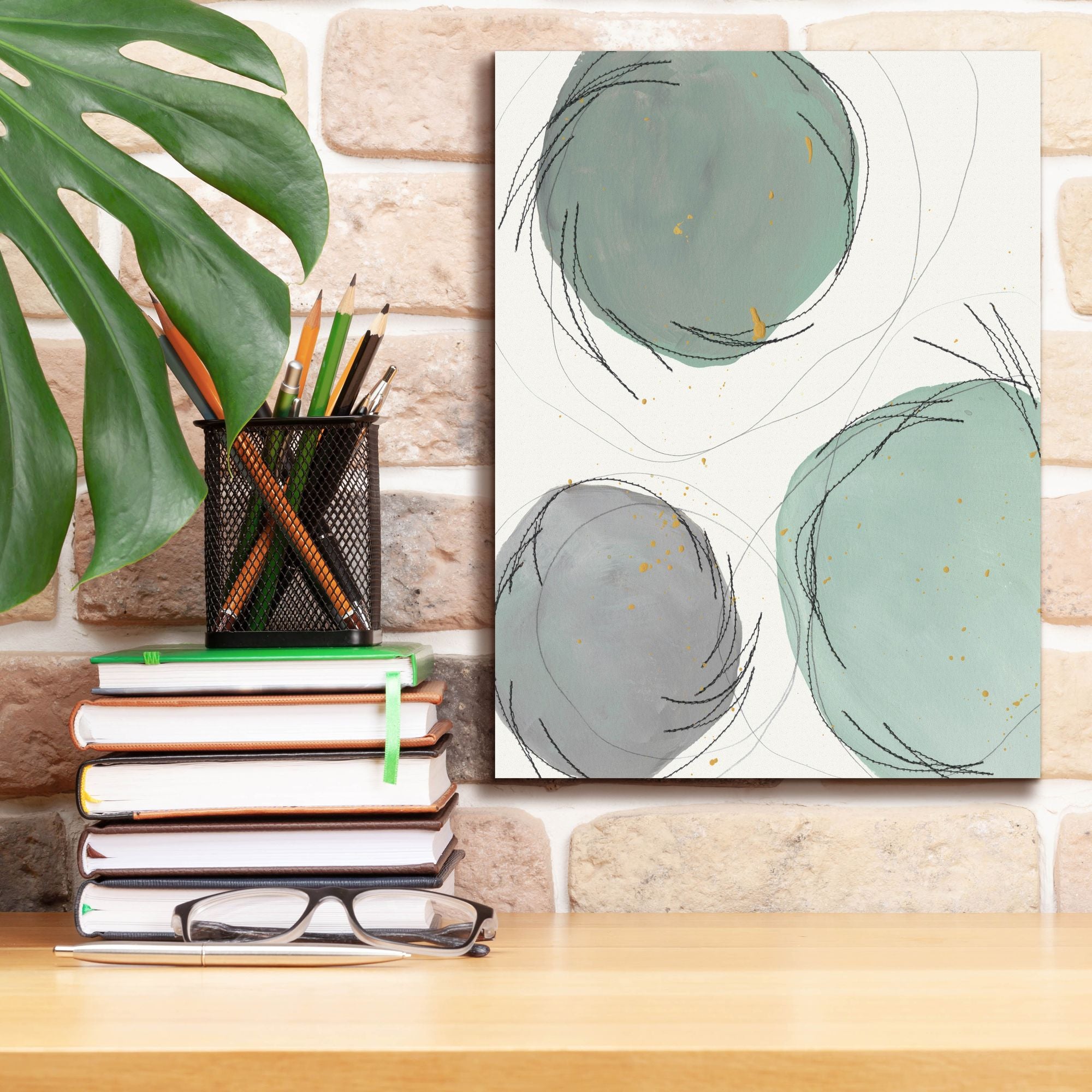 'Encircled Orbits II' by Regina Moore, Canvas Wall Art,12 x 16