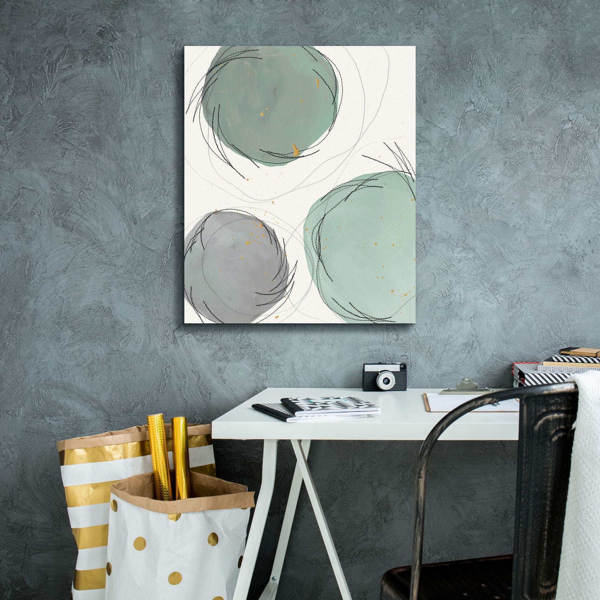 'Encircled Orbits II' by Regina Moore, Canvas Wall Art,20 x 24